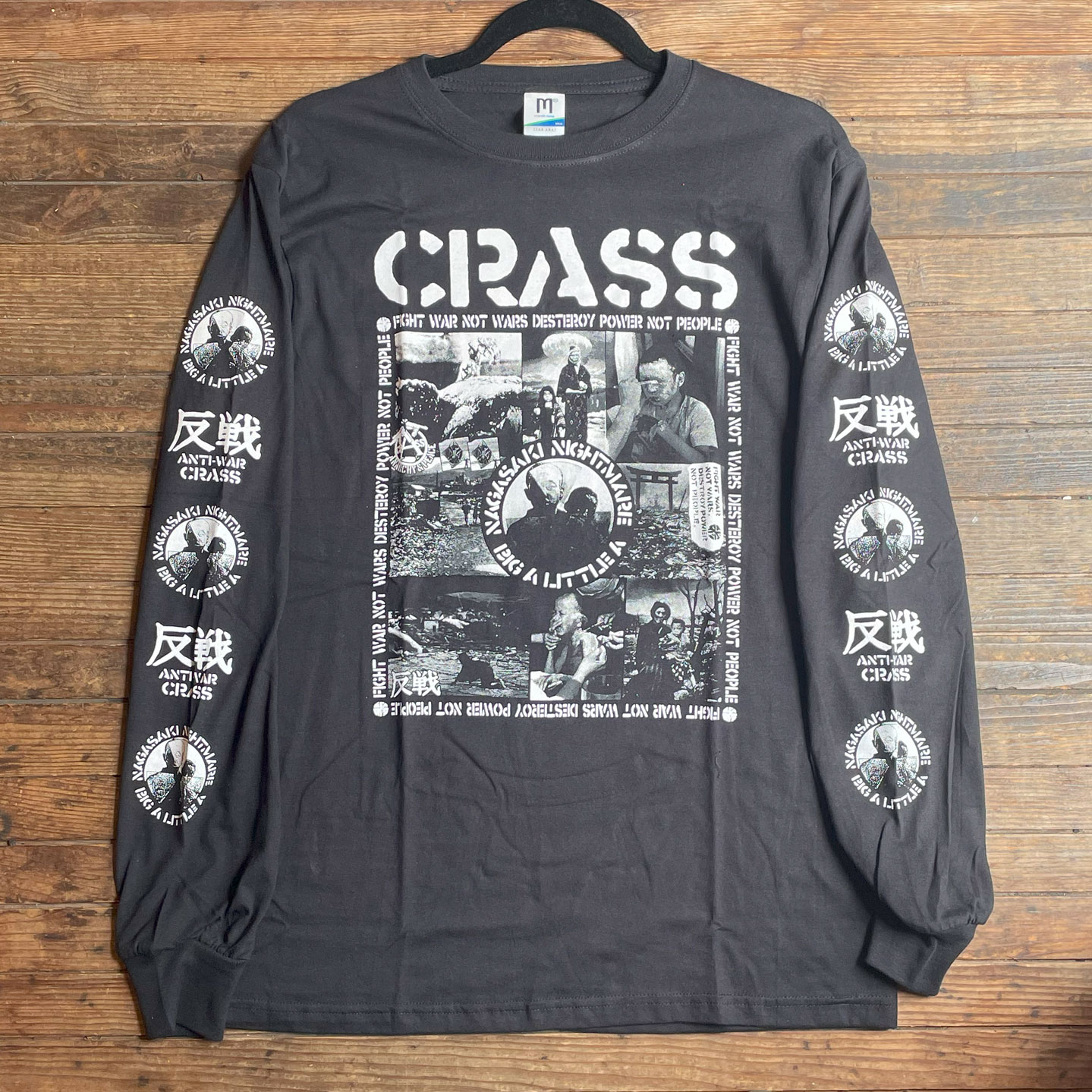 CRASS ロングスリーブTシャツ NAGASAKI NIGHTMARE2