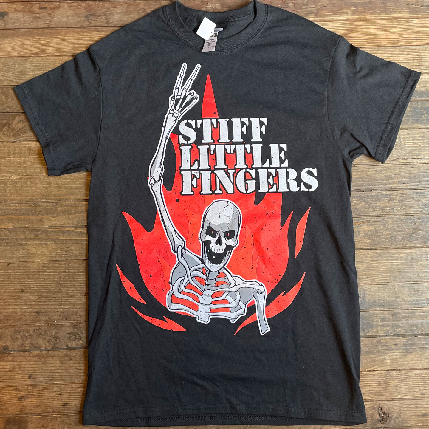 STIFF LITTLE FINGERS Tシャツ SKELETON オフィシャル!