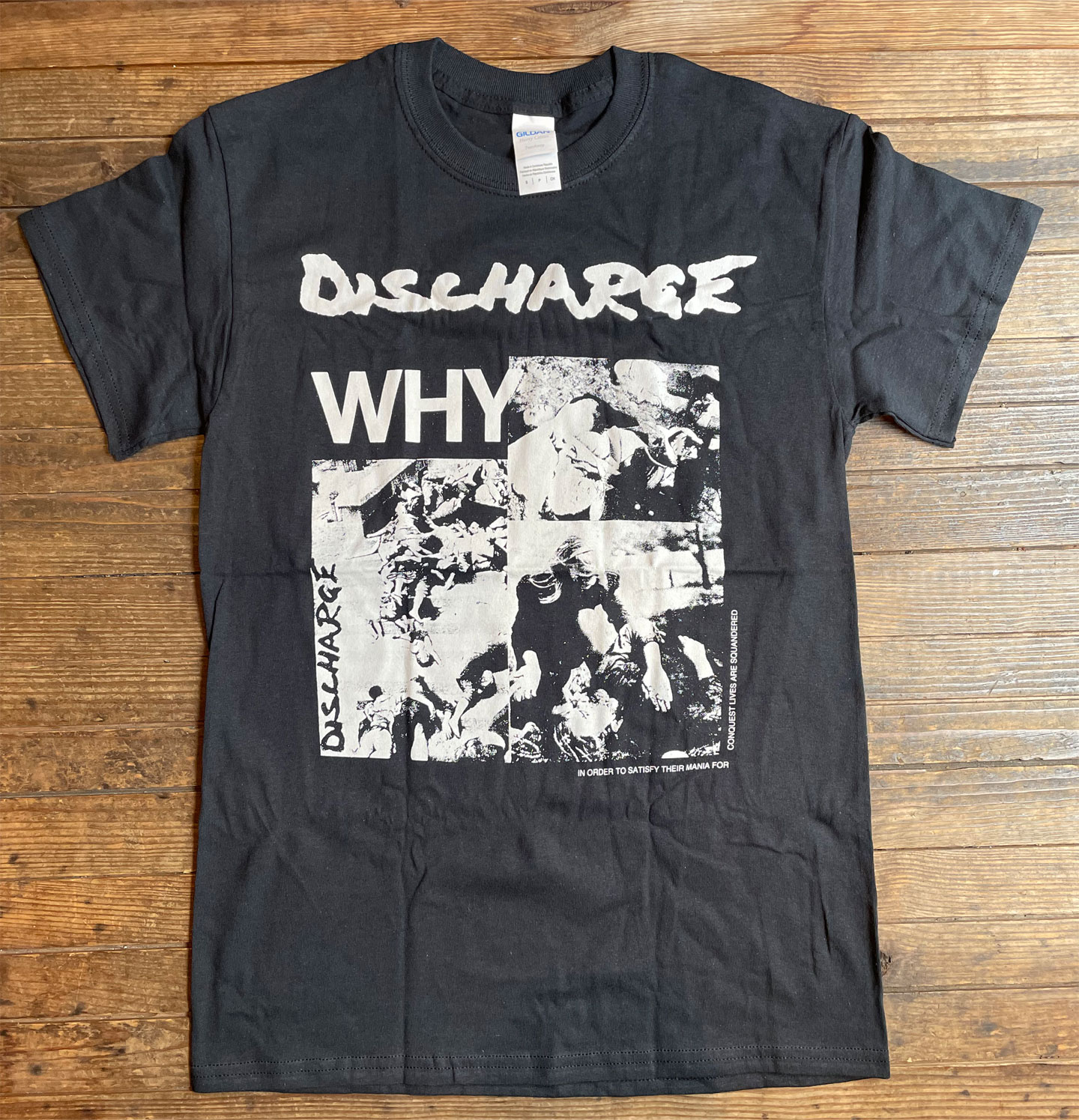 DISCHARGE Tシャツ WHY2