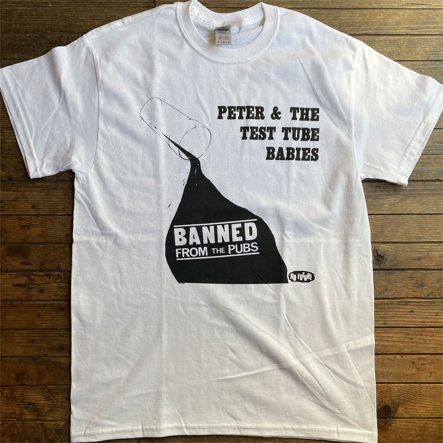PETER AND THE TEST TUBE BABIES Tシャツ BANNED FROM THE PUBS