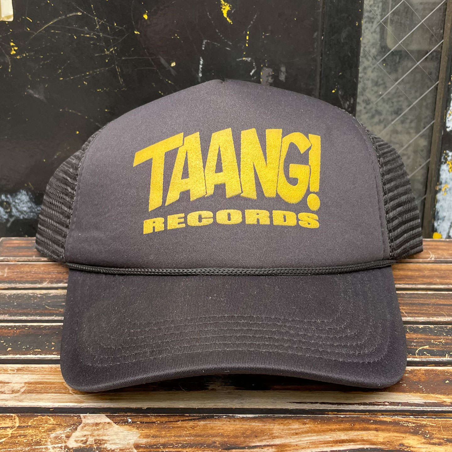 Taang! Records メッシュCAP BLACKxYELLOW