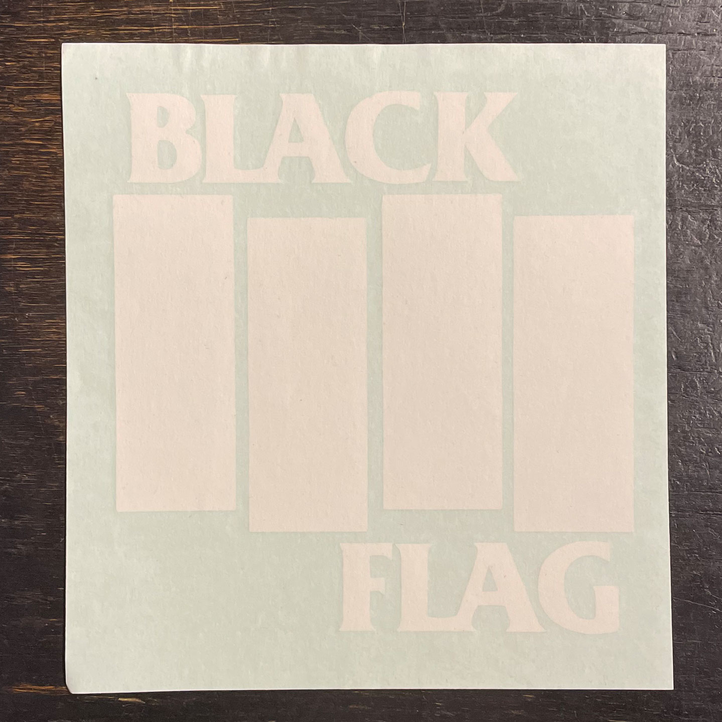 BLACK FLAG 転写ステッカー BARS AND LOGO