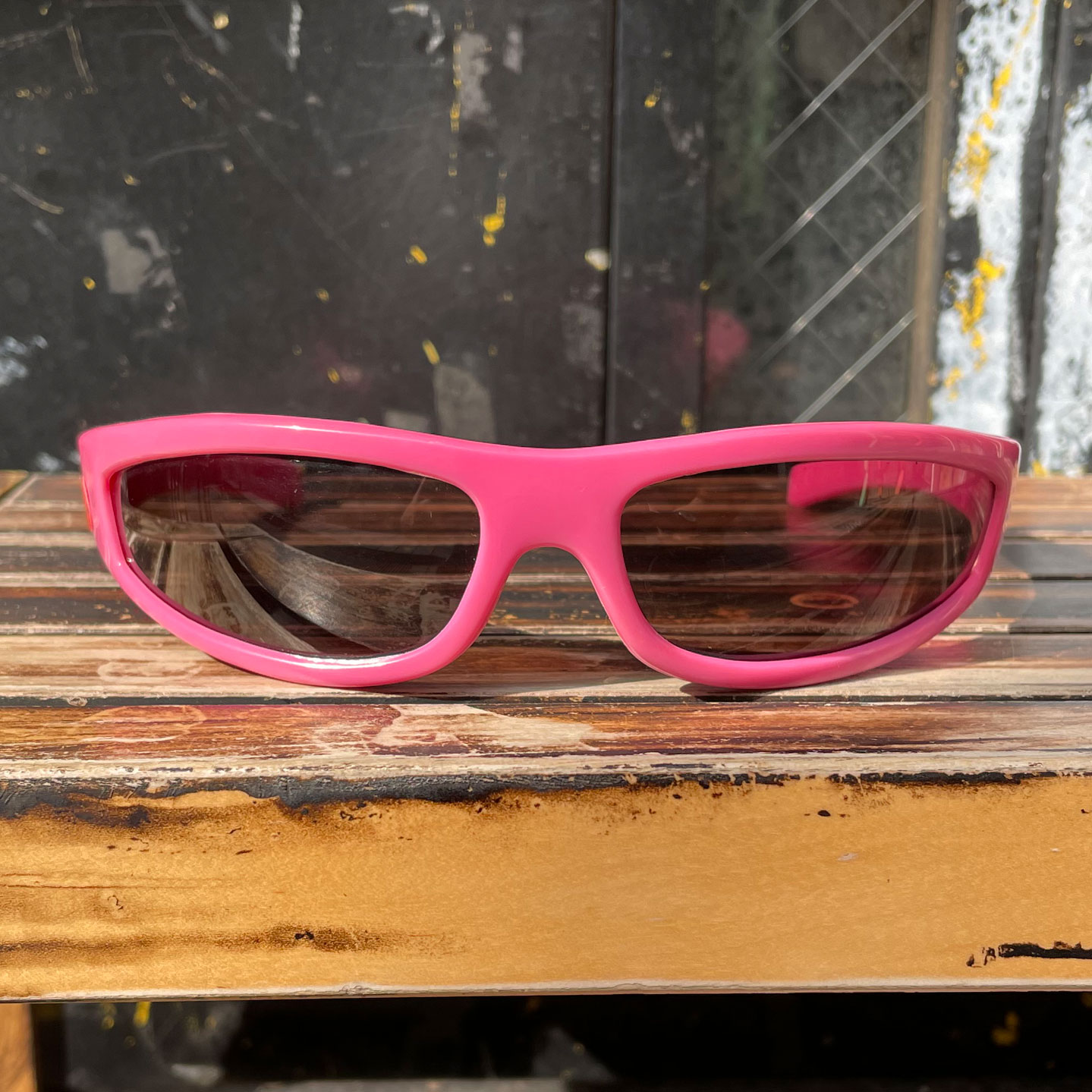 ITALY MADE VINTAGE SUNGLASS CATS EYE PINK