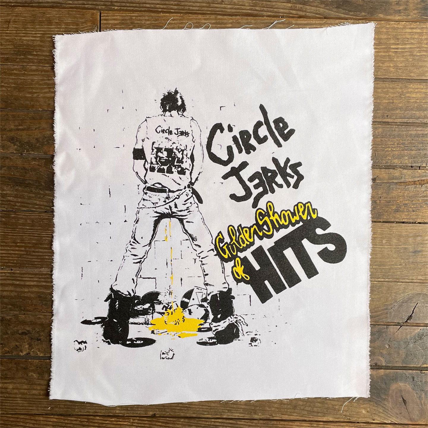CIRCLE JERKS BACKPATCH GOLDEN SHOWER OF HITS
