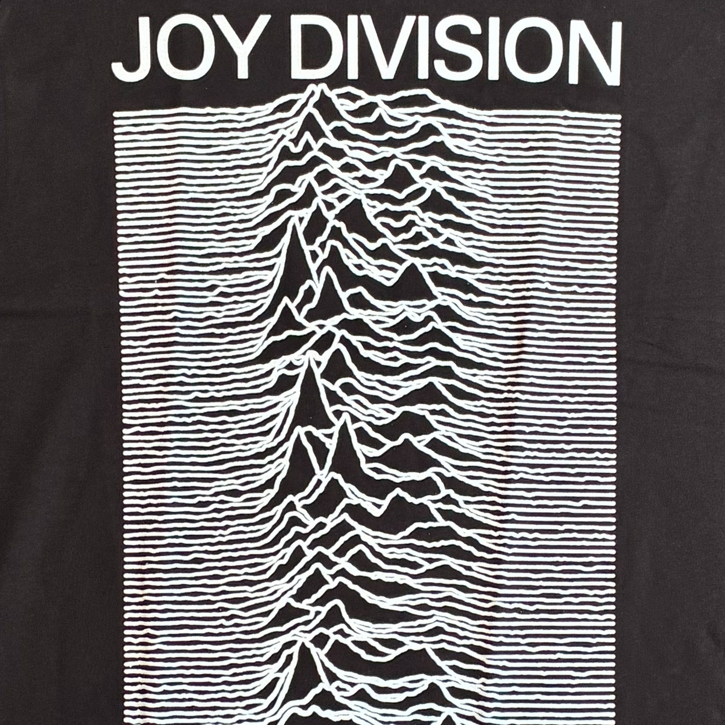 JOY DIVISION Tシャツ UNKNOWN PLEASURES BLACK オフィシャル