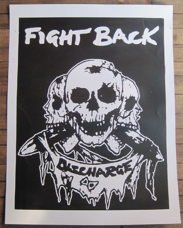 B品 DISCHARGE ポスター FIGHT BACK