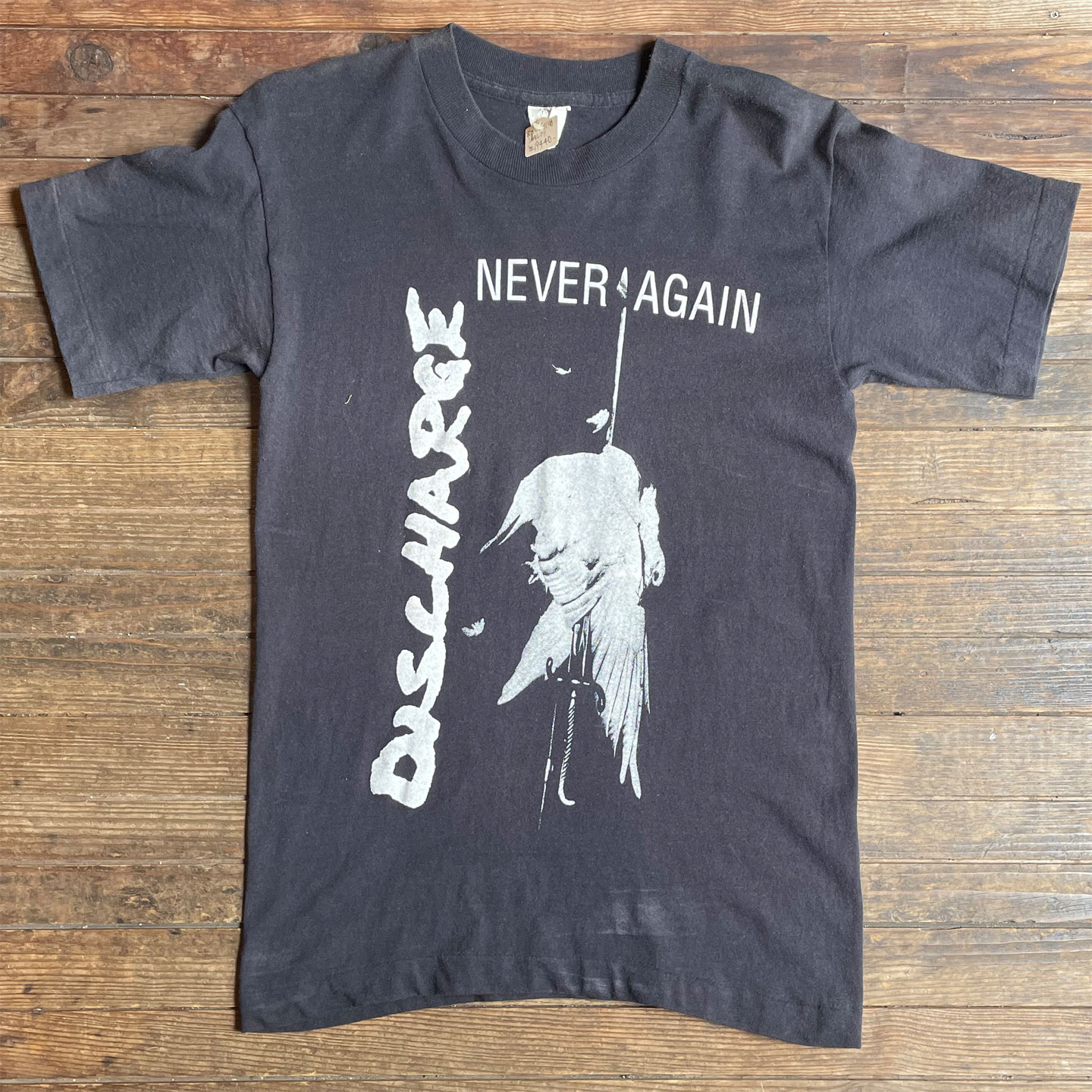 VINTAGE! DISCHARGE Tシャツ NEVER AGAIN