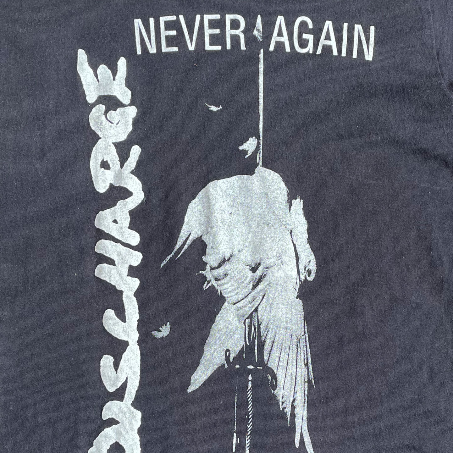 VINTAGE! DISCHARGE Tシャツ NEVER AGAIN