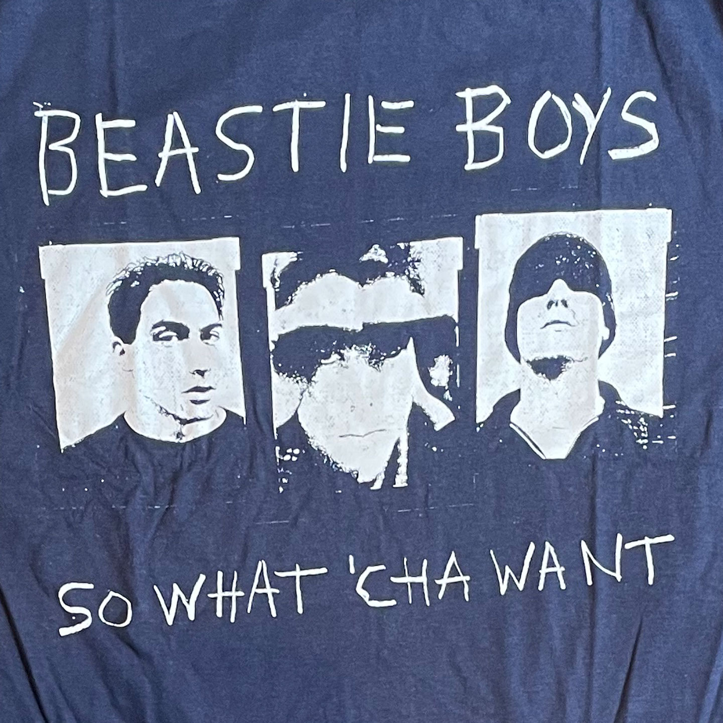 BEASTIE BOYS Tシャツ So What Cha Want NAVY オフィシャル！