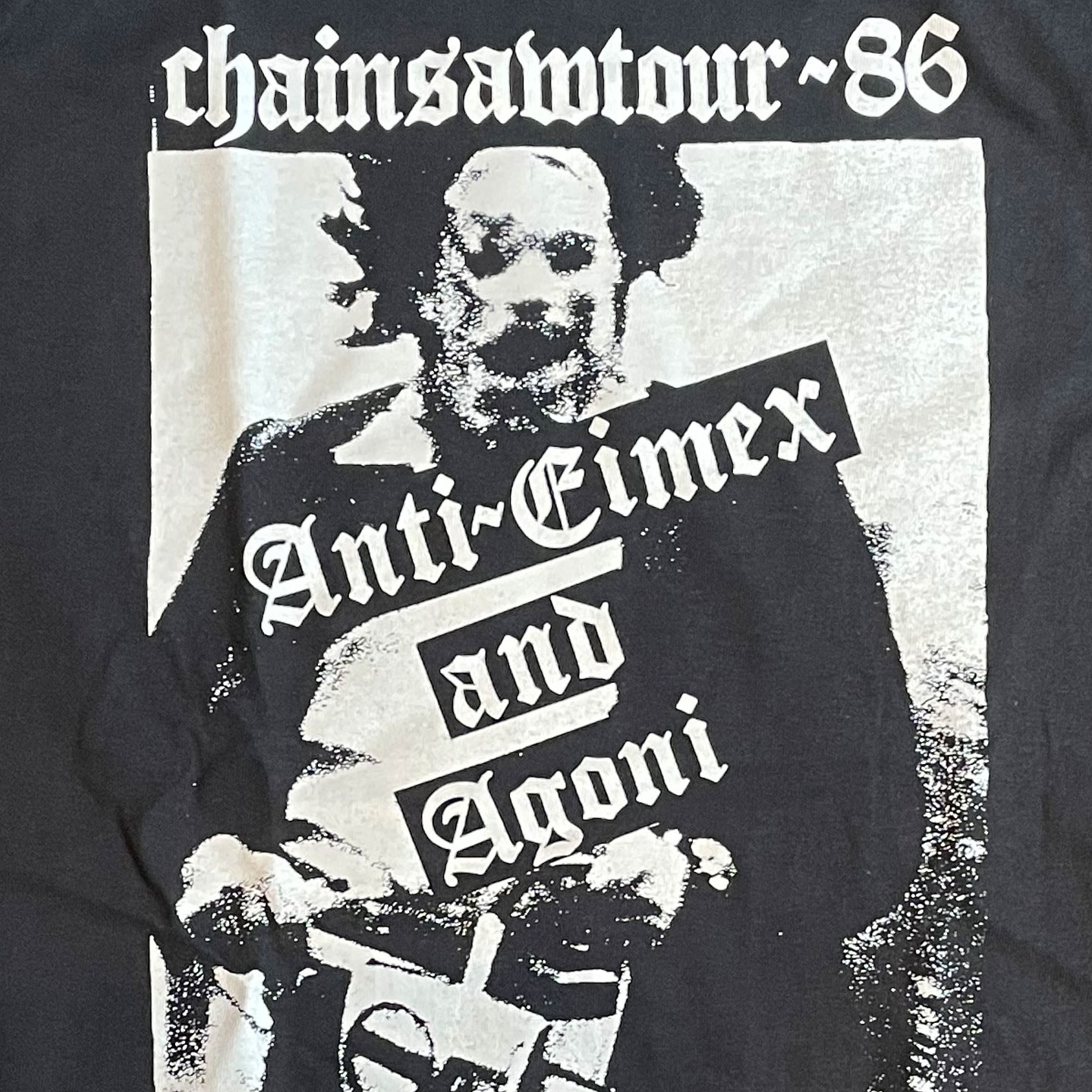 ANTI CIMEX Tシャツ CHAINSAW TOUR オフィシャル！