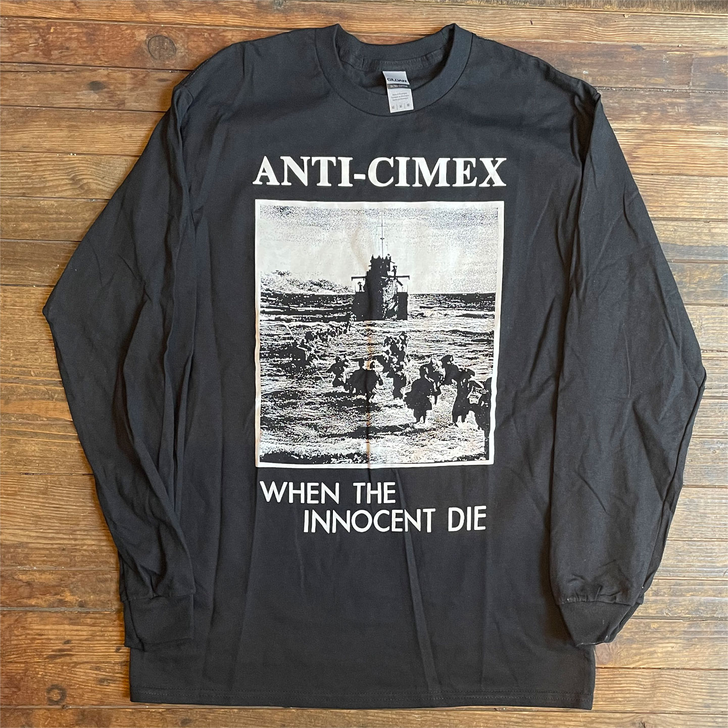 ANTI CIMEX ロングスリーブTシャツ WHEN THE INNOCENT DIE オフィシャル！