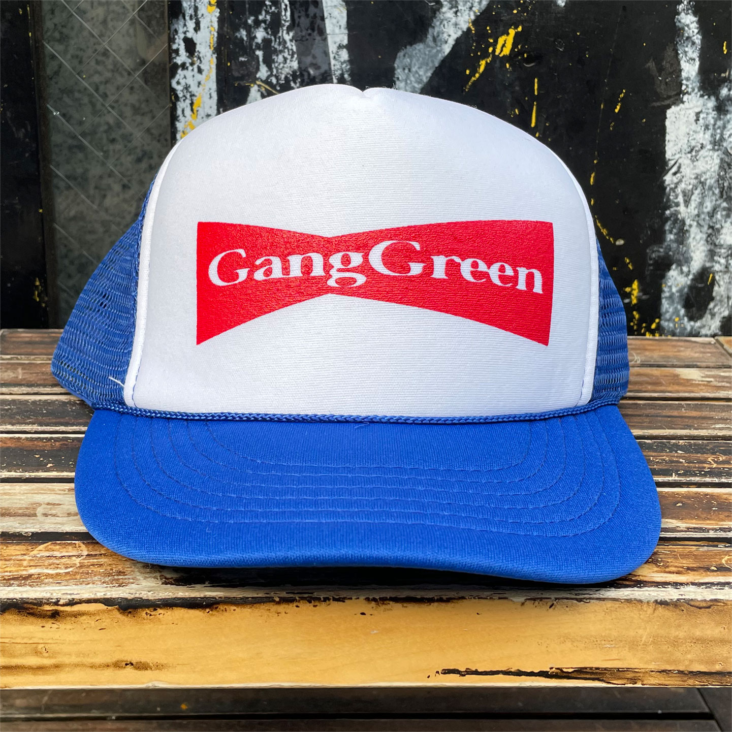 GANG GREEN メッシュCAP BLUExWHITE オフィシャル