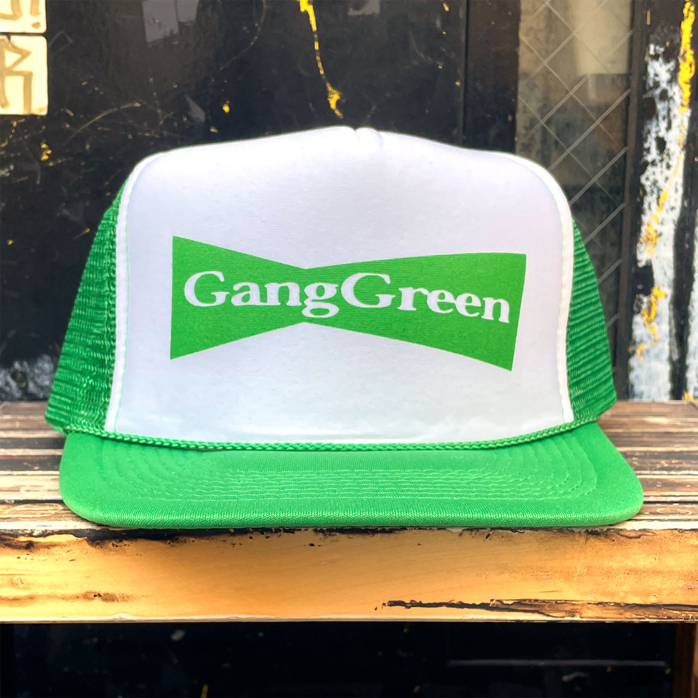 GANG GREEN メッシュCAP GREEN x WHITE オフィシャル