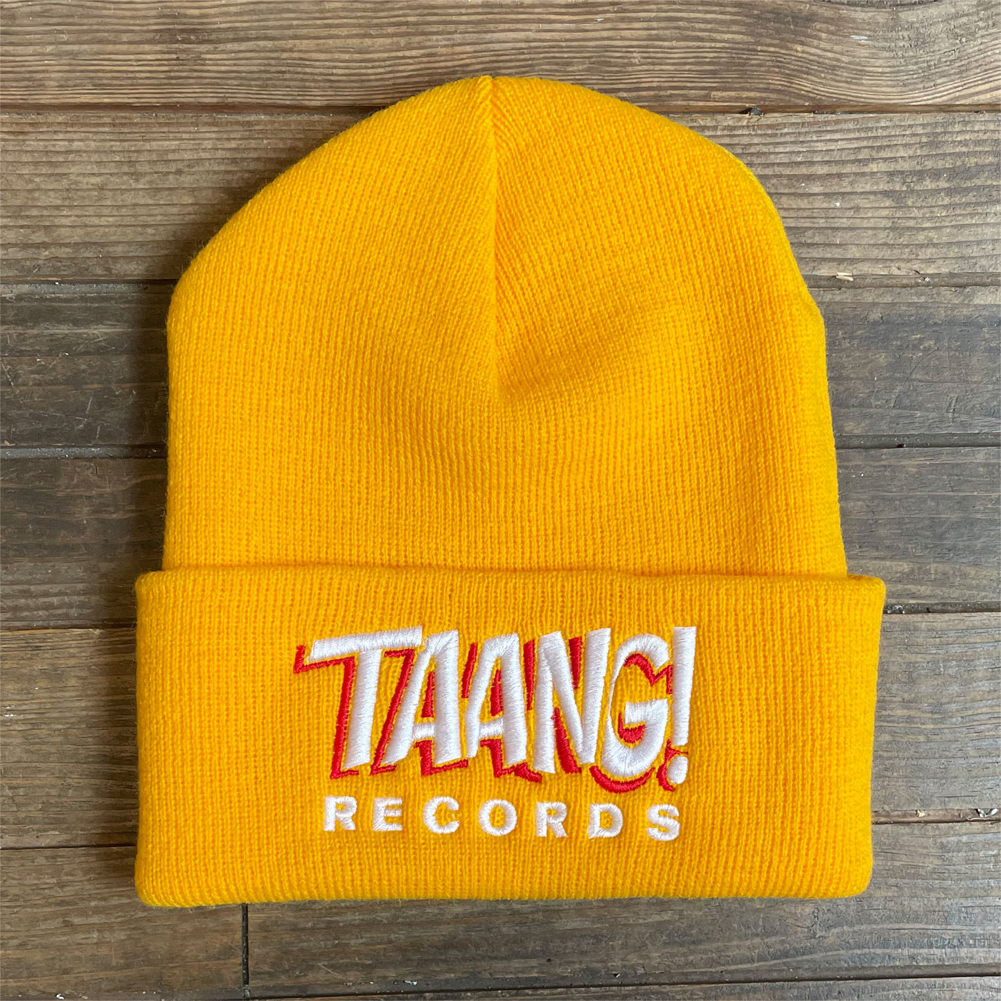 TAANG! RECORDS ニット帽 YELLOW オフィシャル