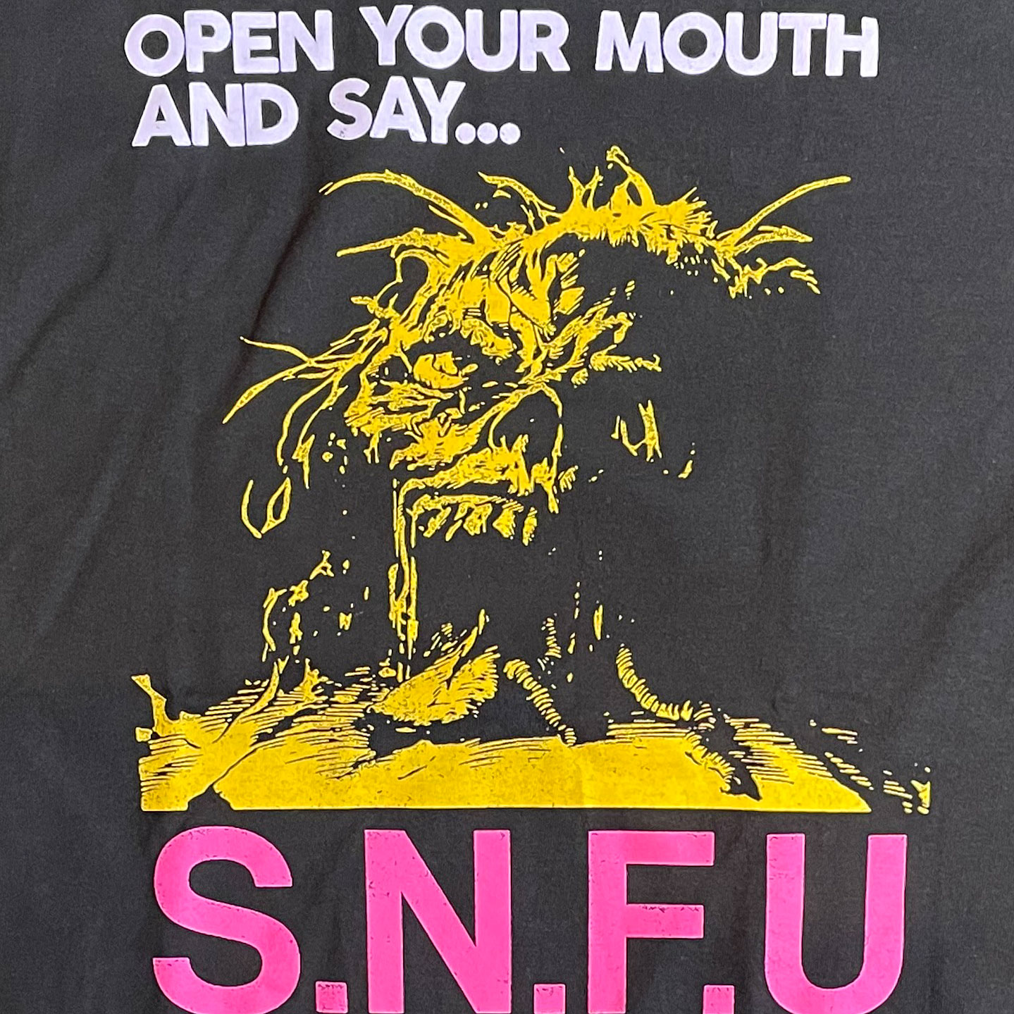 S.N.F.U Tシャツ OPEN YOUR MOUTH COLOUR オフィシャル