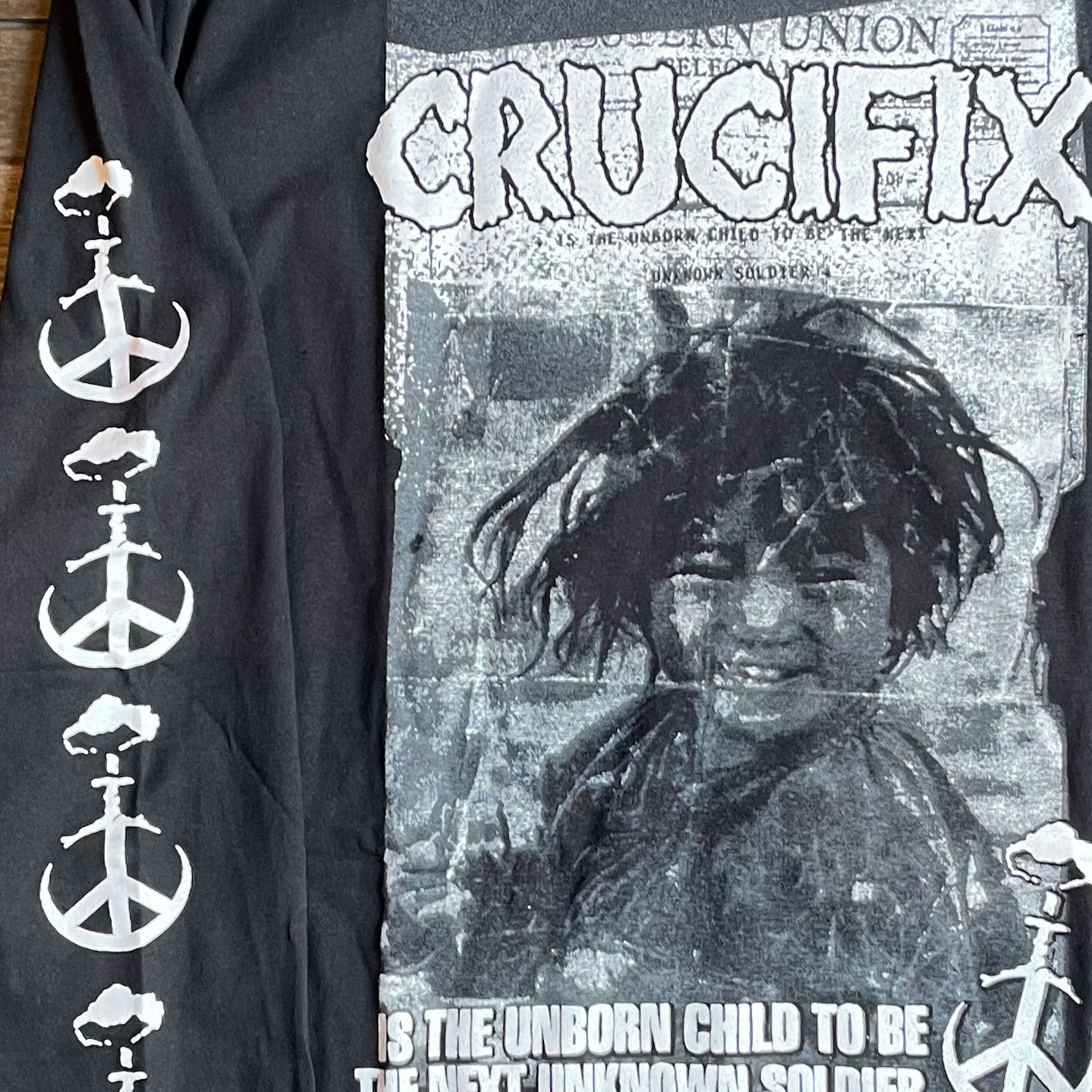 CRUCIFIX ロングスリーブTシャツ PEACE OR ANNIHILATION