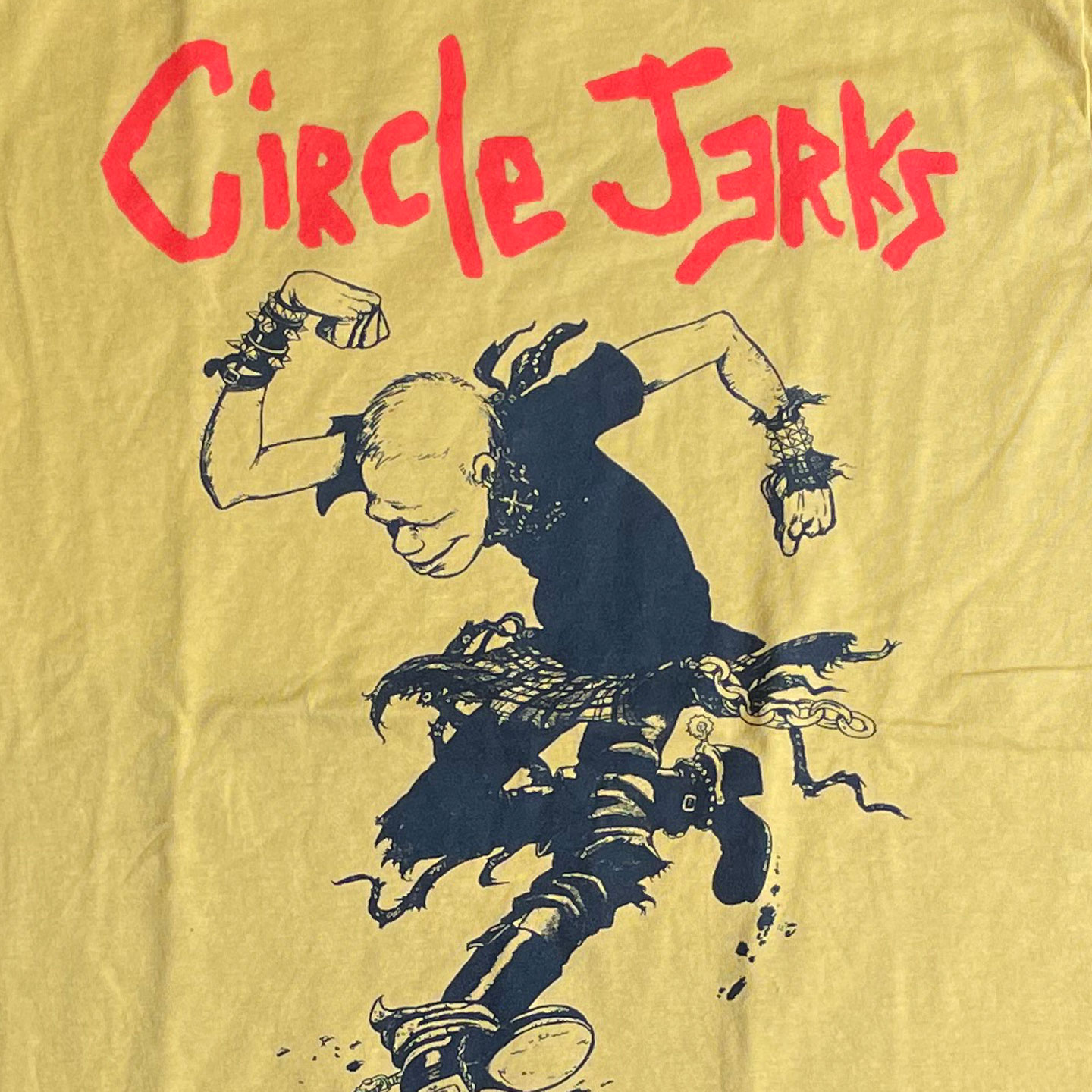CIRCLE JERKS Tシャツ SKUNKER Mustard オフィシャル