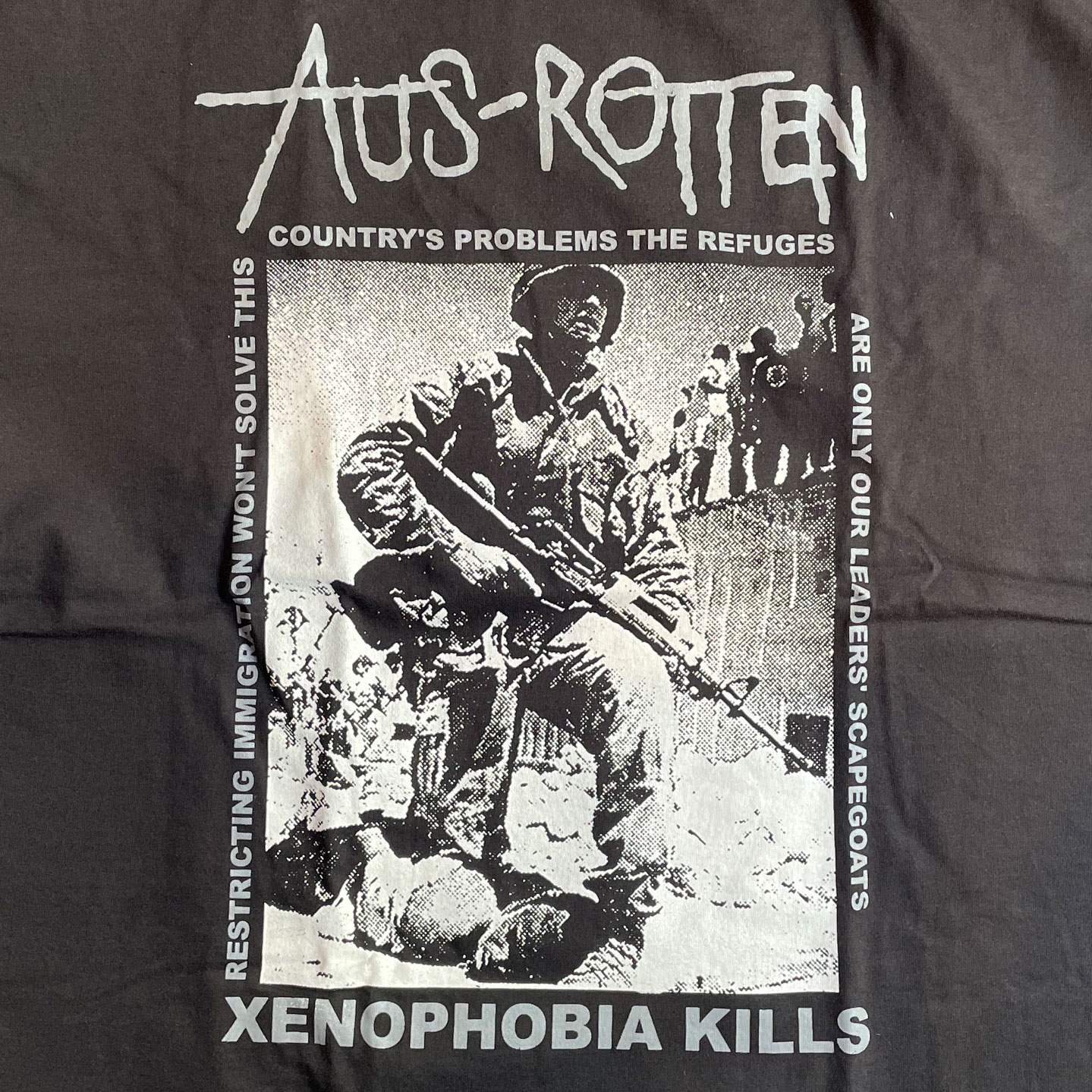 AUS-ROTTEN Tシャツ XENOPHOBIA KILLS