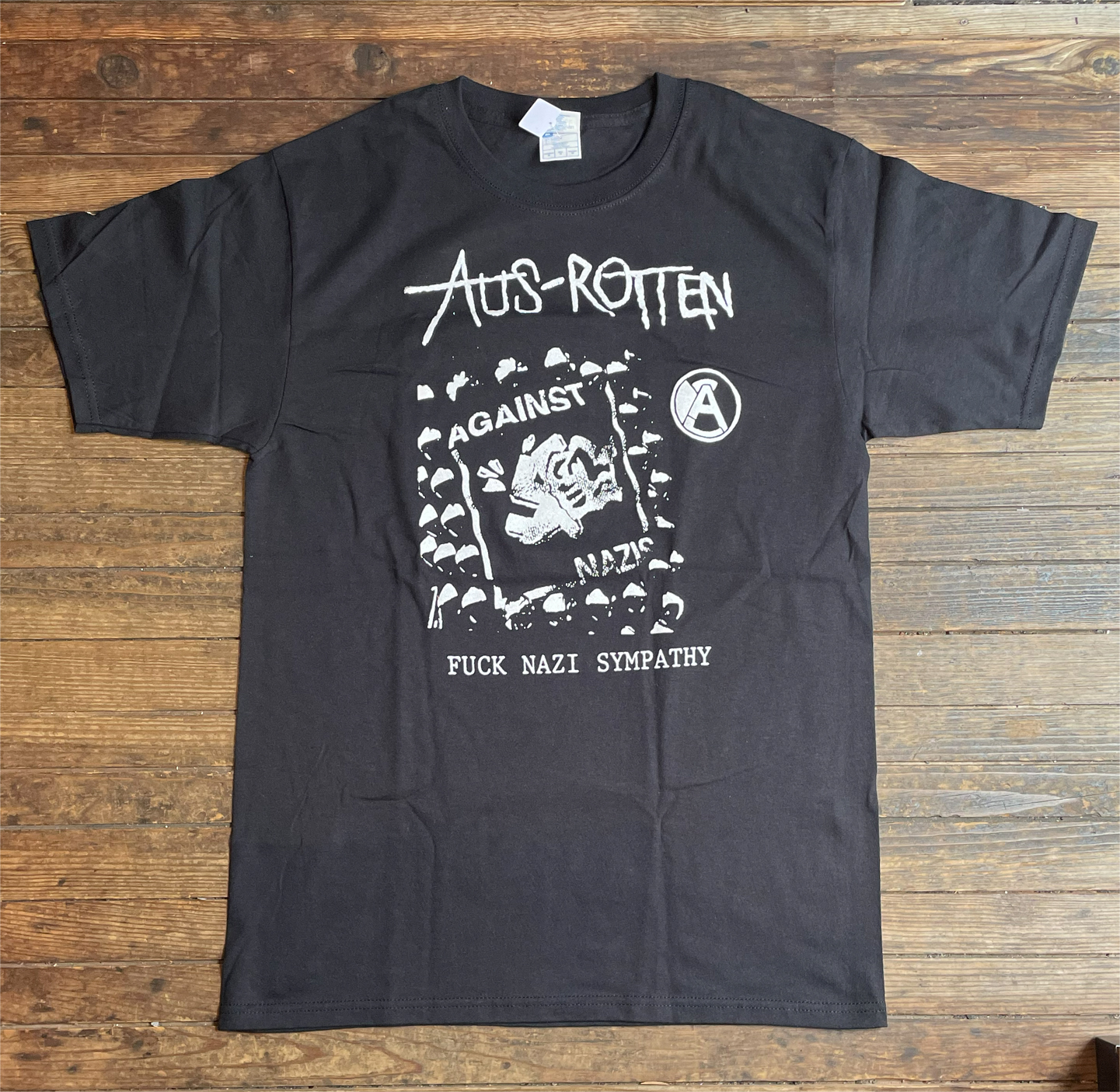 B品！ AUS-ROTTEN Tシャツ Fuck Nazi Sympathy