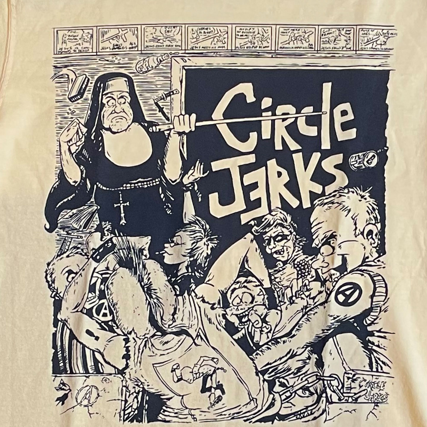 CIRCLE JERKS Tシャツ SCHOOL YELLOW オフィシャル
