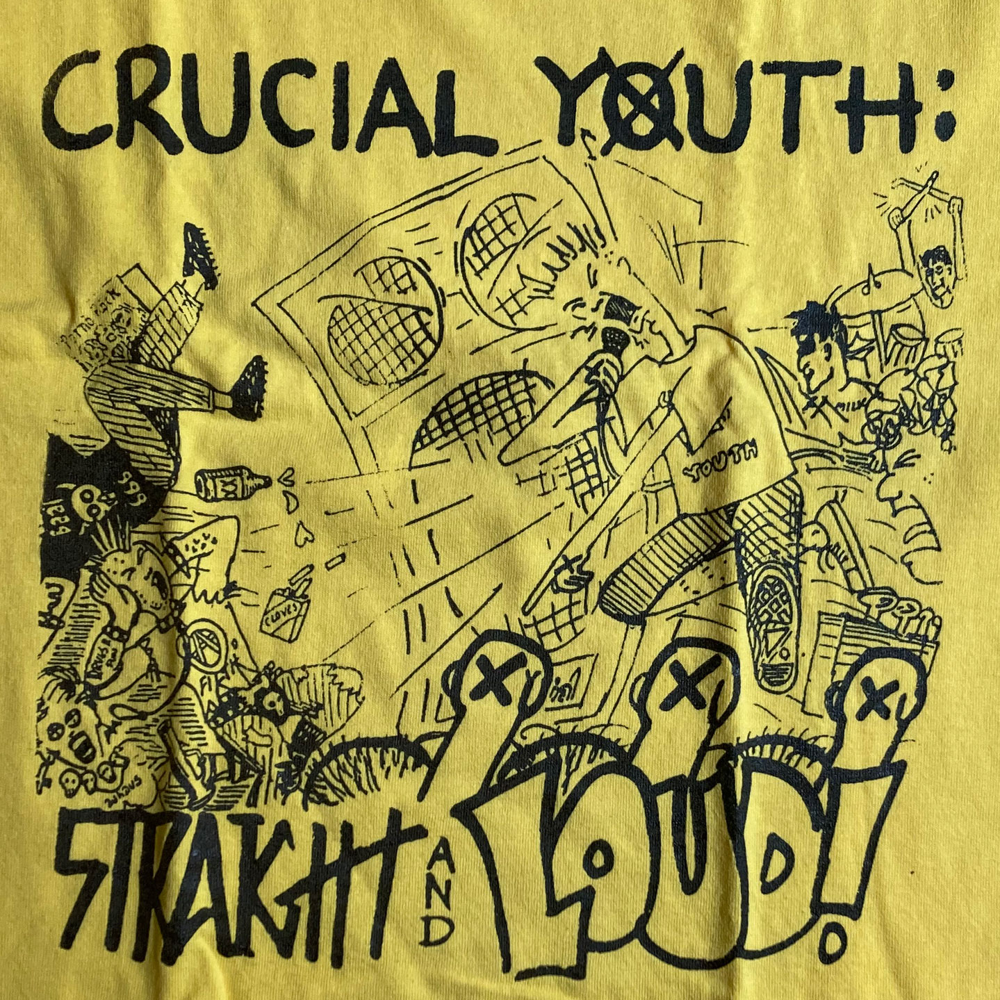 USED! CRUCIAL YOUTH Tシャツ STRAIGHT AND LOUD!