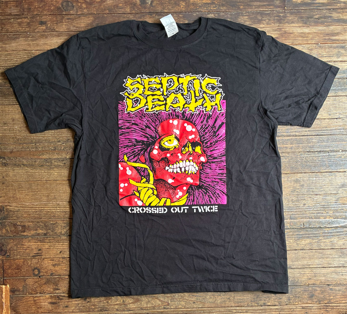 USED! SEPTIC DEATH Tシャツ CROSSED OUT