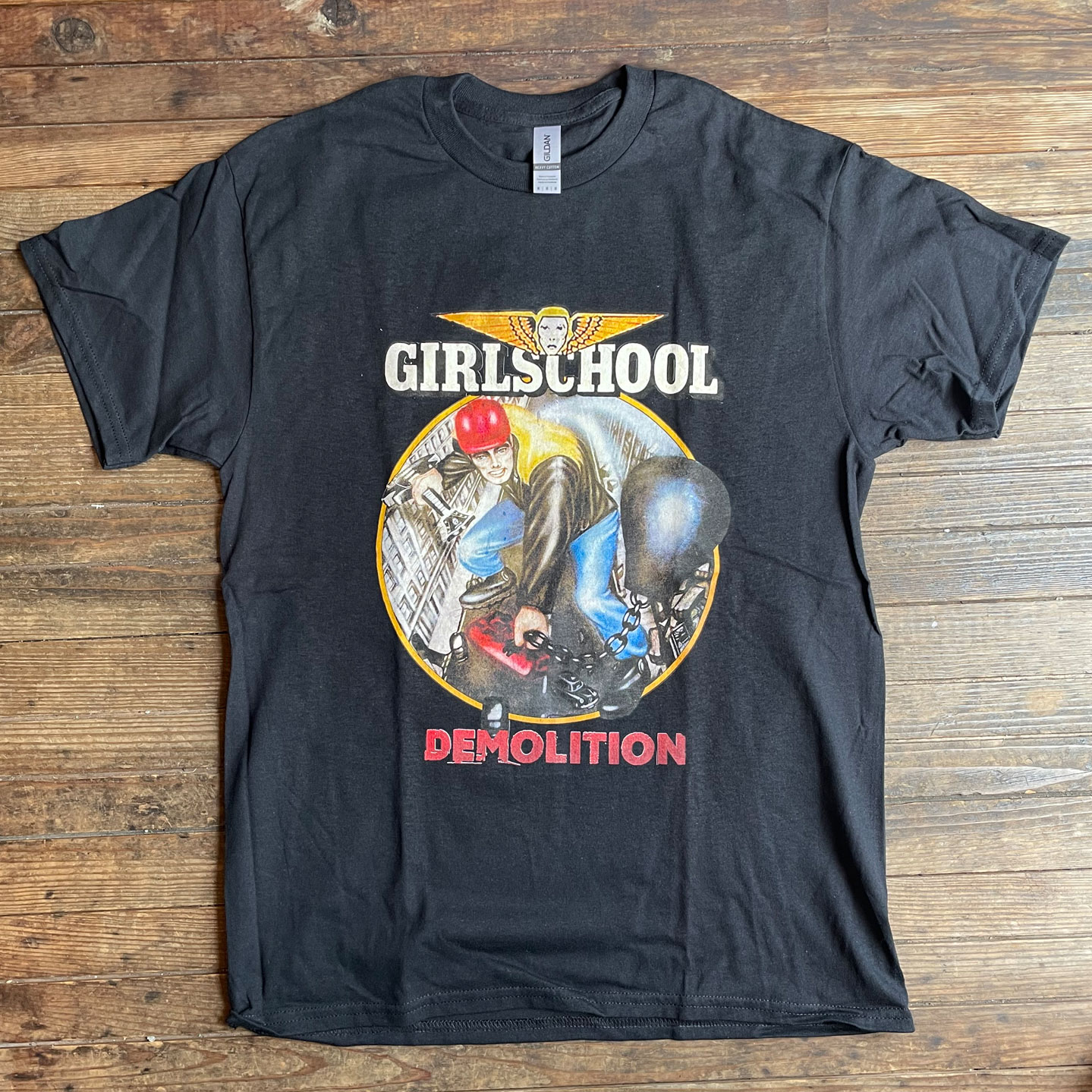 GIRLSCHOOL Tシャツ Demolition オフィシャル