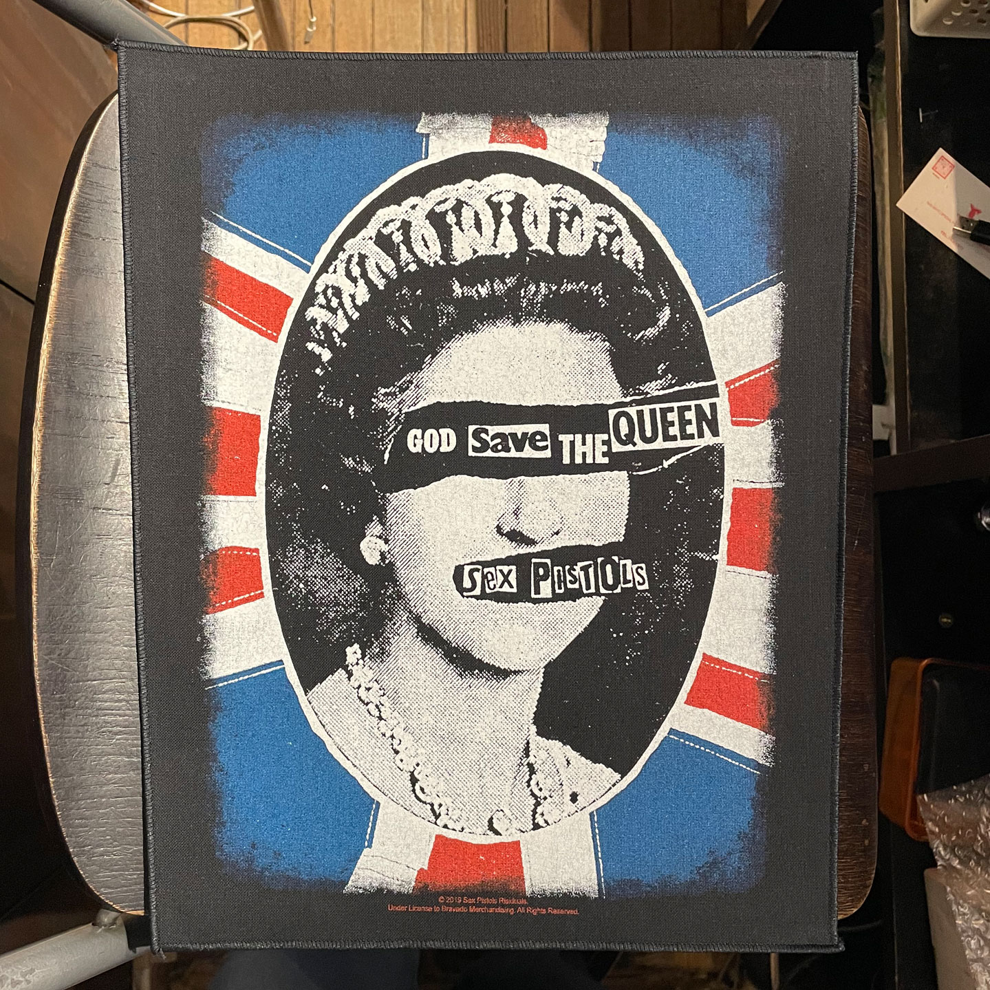 SEX PISTOLS BACKPATCH GOD SAVE THE QUEEN