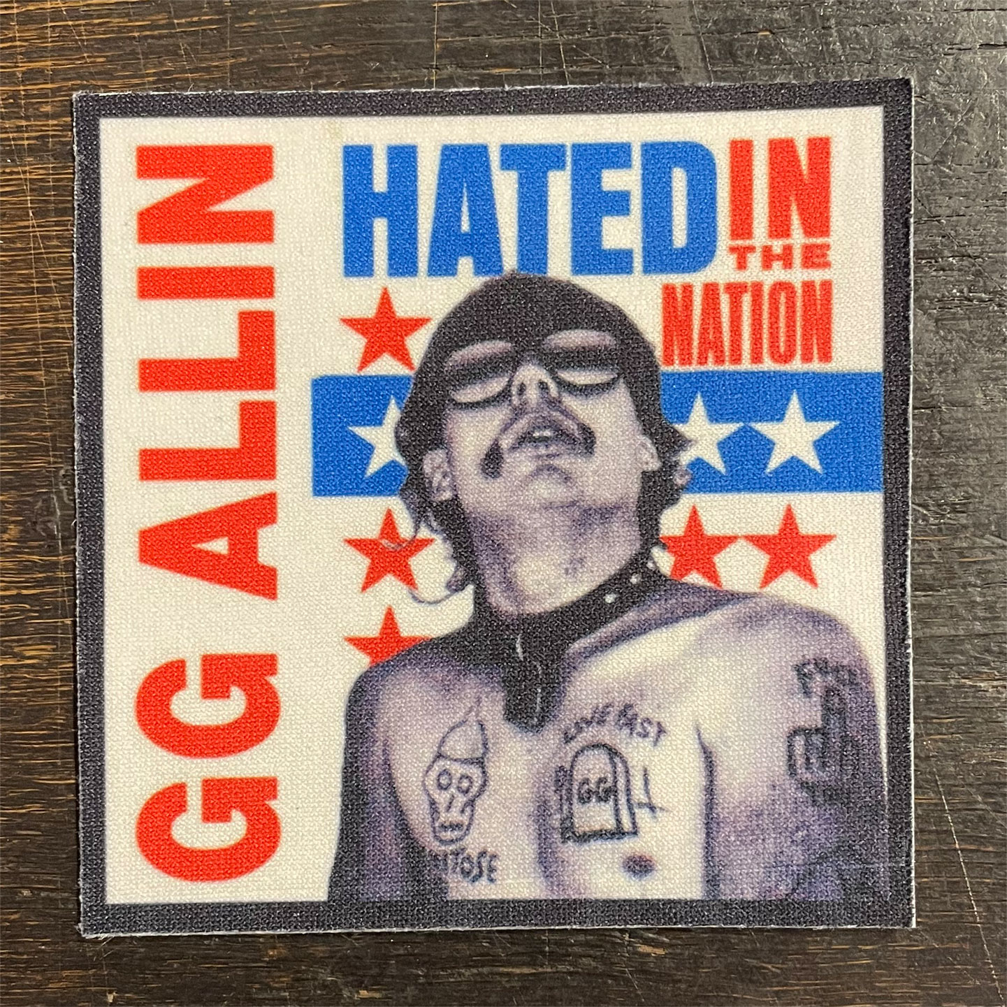 GG ALLIN color patch HATED IN THE NATION