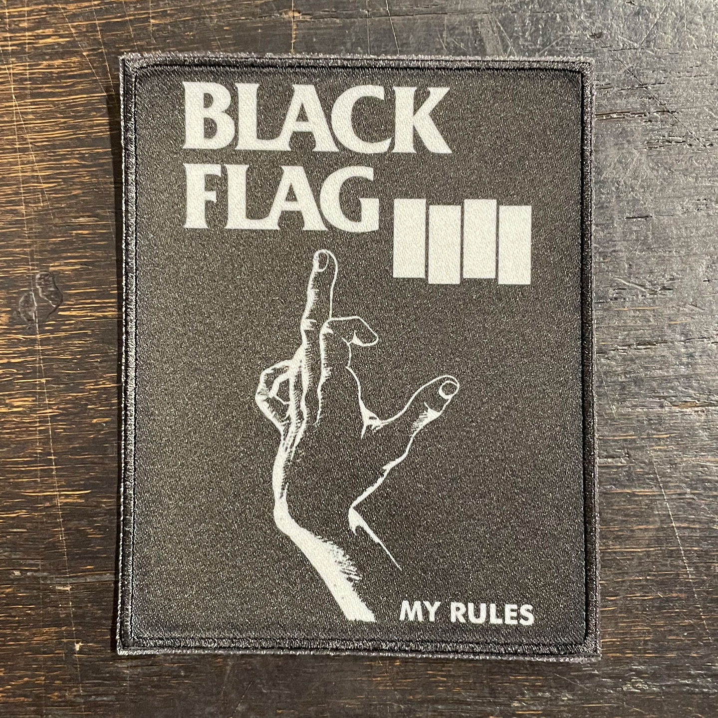 BLACK FLAG ワッペン MY RULES