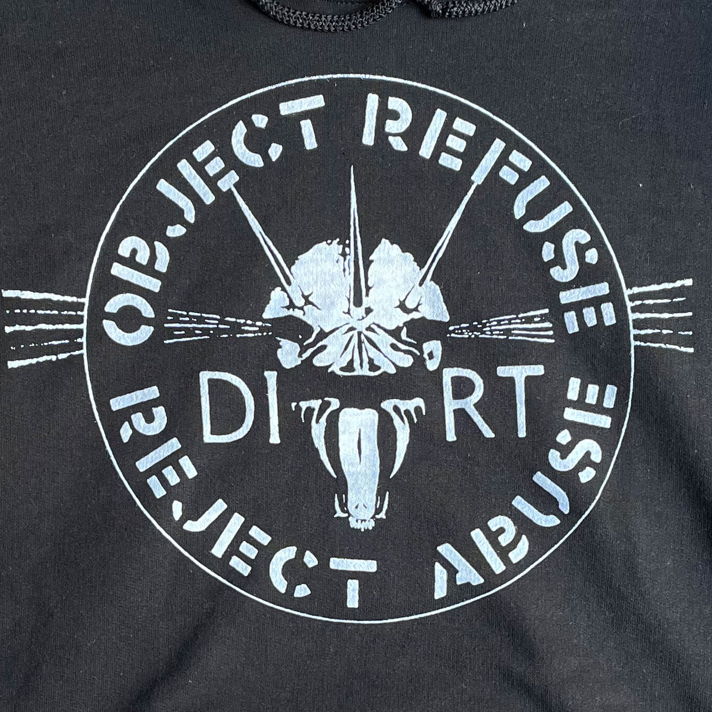 DIRT パーカー OBJECT REFUSE REJECT ABUSE