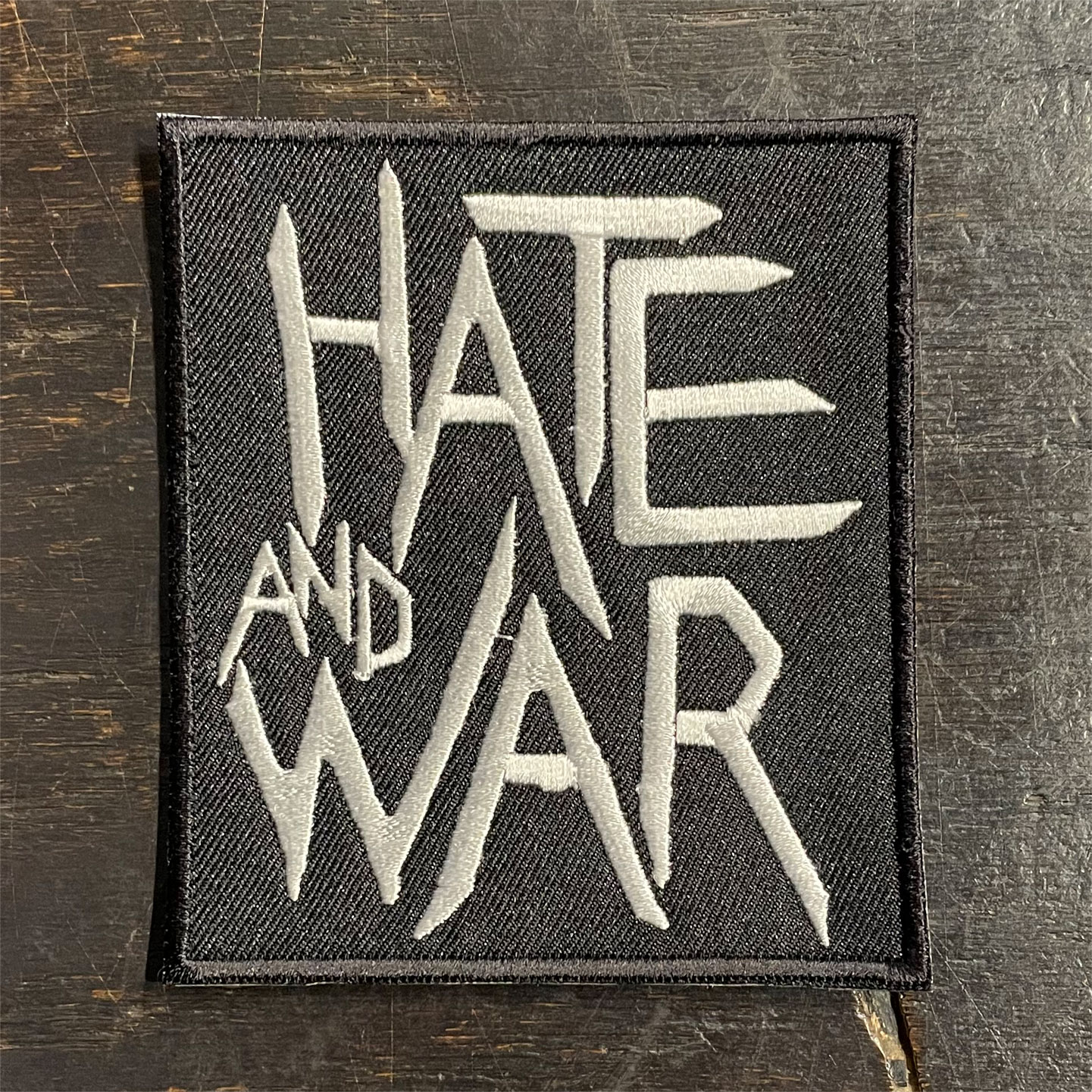 THE CLASH 刺繍ワッペン HATE AND WAR