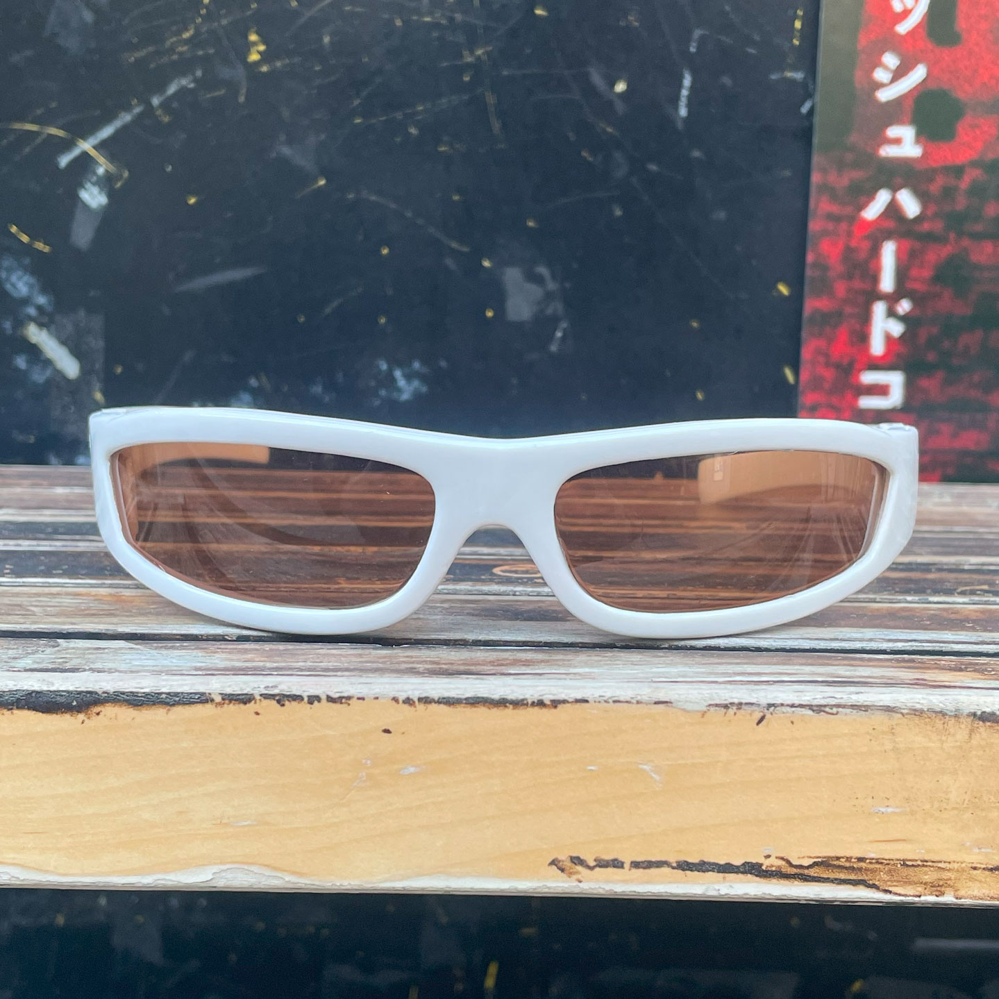 ITALY MADE VINTAGE SUNGLASS WHITE
