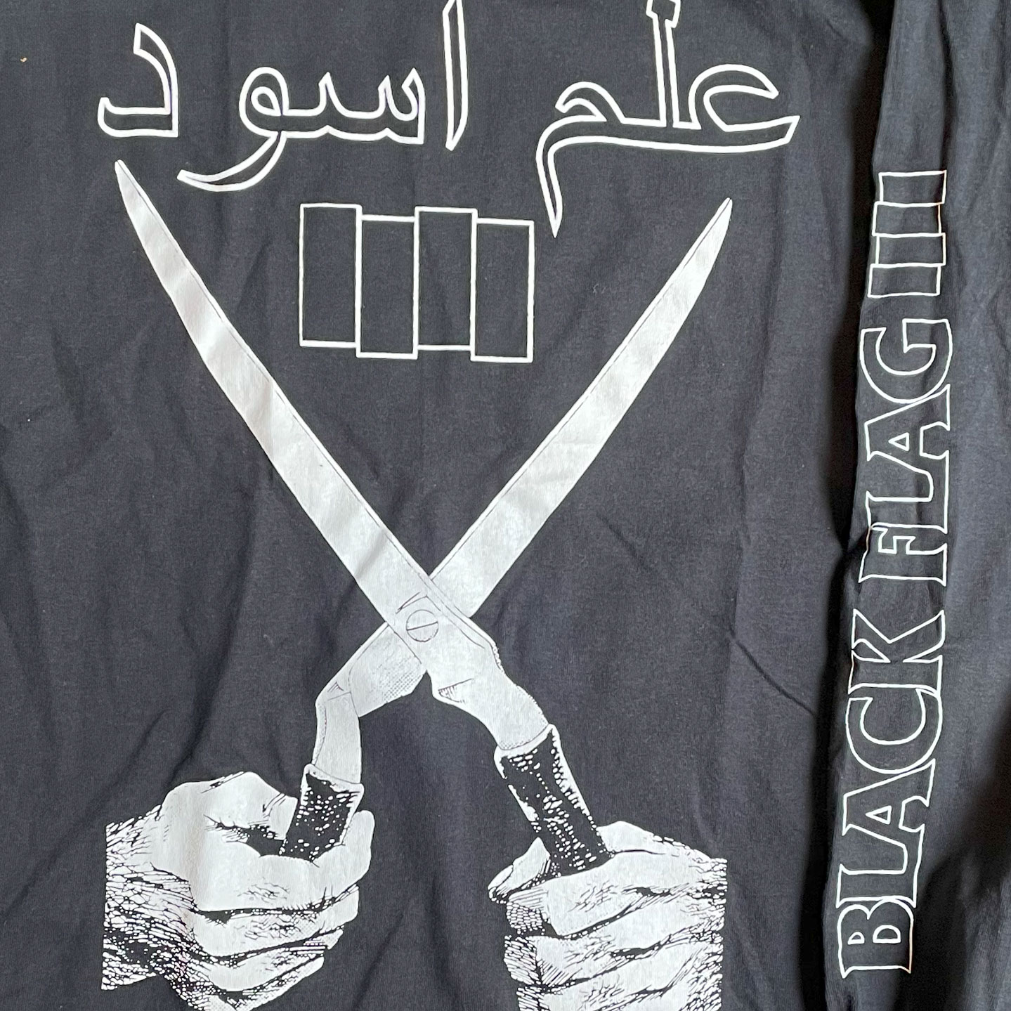 BLACK FLAG ロングスリーブTシャツ arabic | 45REVOLUTION