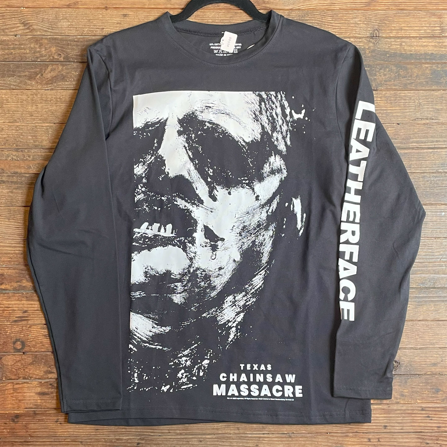 THE TEXAS CHAINSAW MASSACRE ロングスリーブTシャツ LEATHERFACE オフィシャル