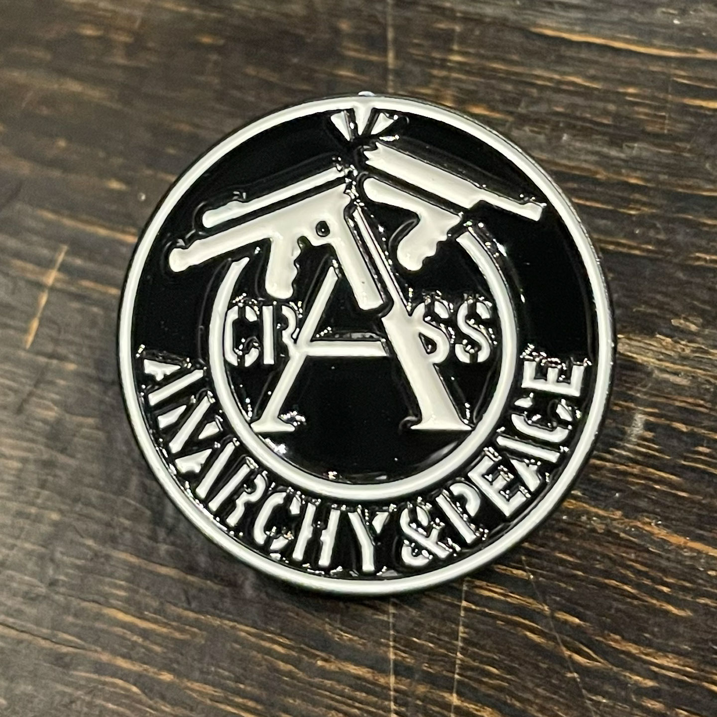 CRASS ピンバッジ ANARCHY ＆ PEACE