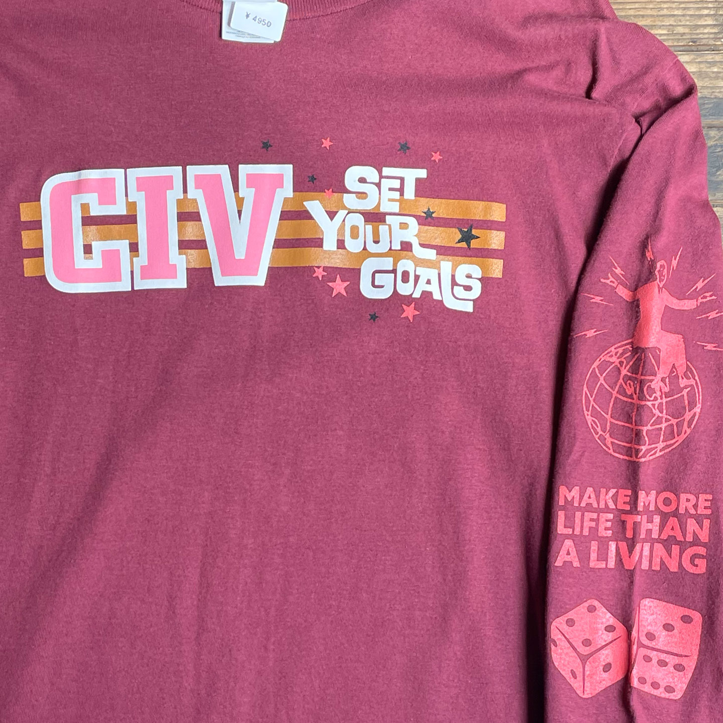 CIV ロングスリーブTシャツ SET YOUR GOALS