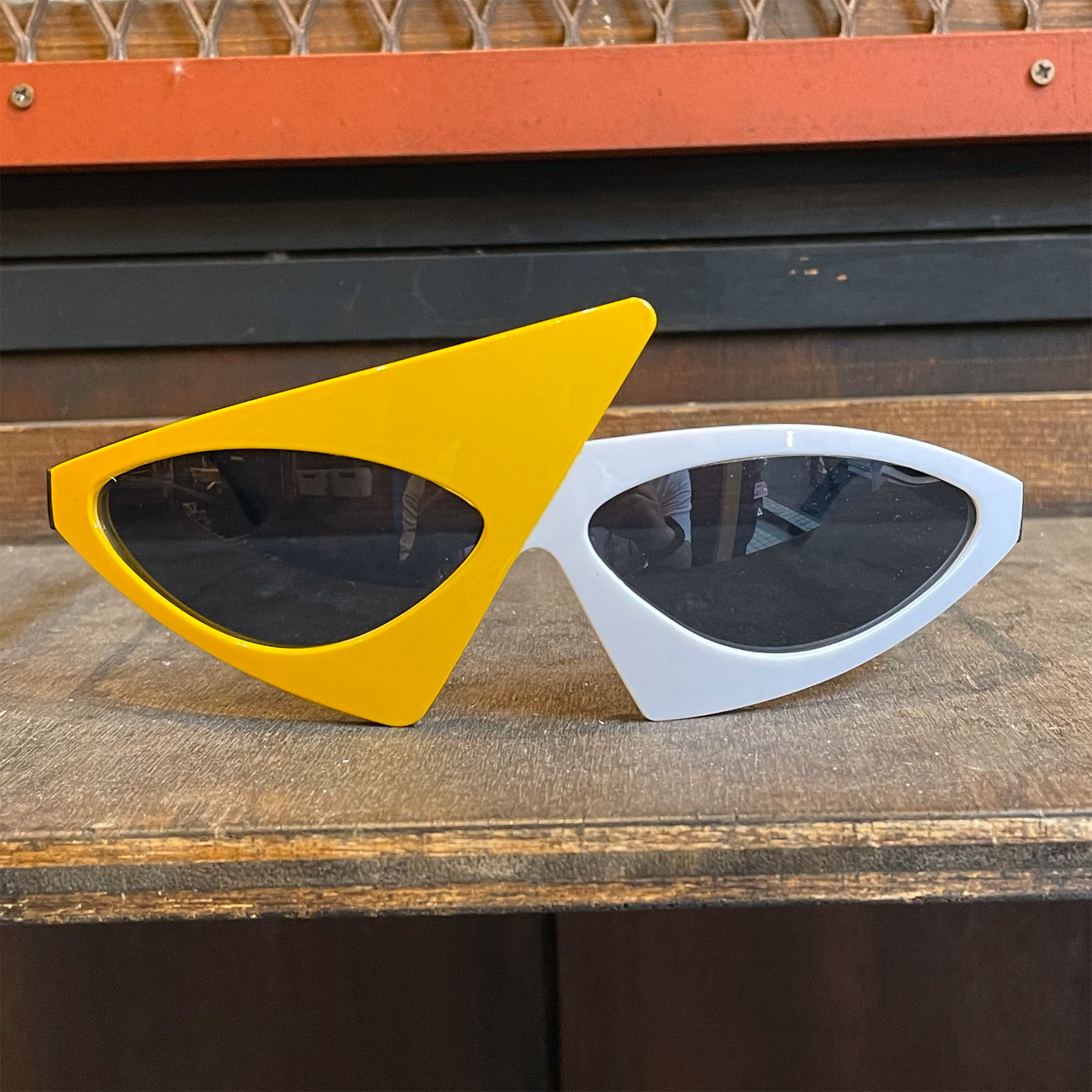 GABBA SUNGLASS WHITE x YELLOW