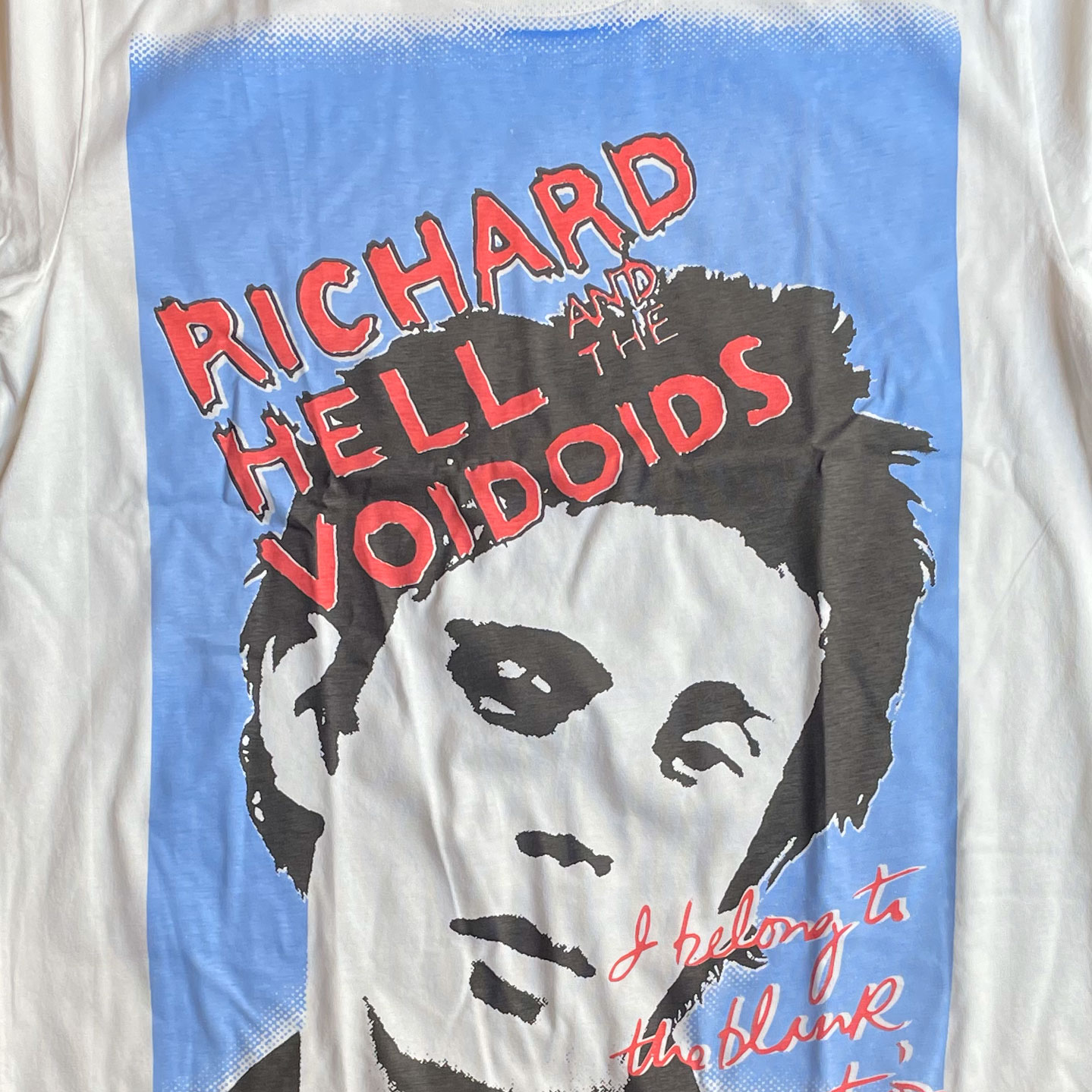 RICHARD HELL & THE VOIDOIDS Tシャツ blank generation big print