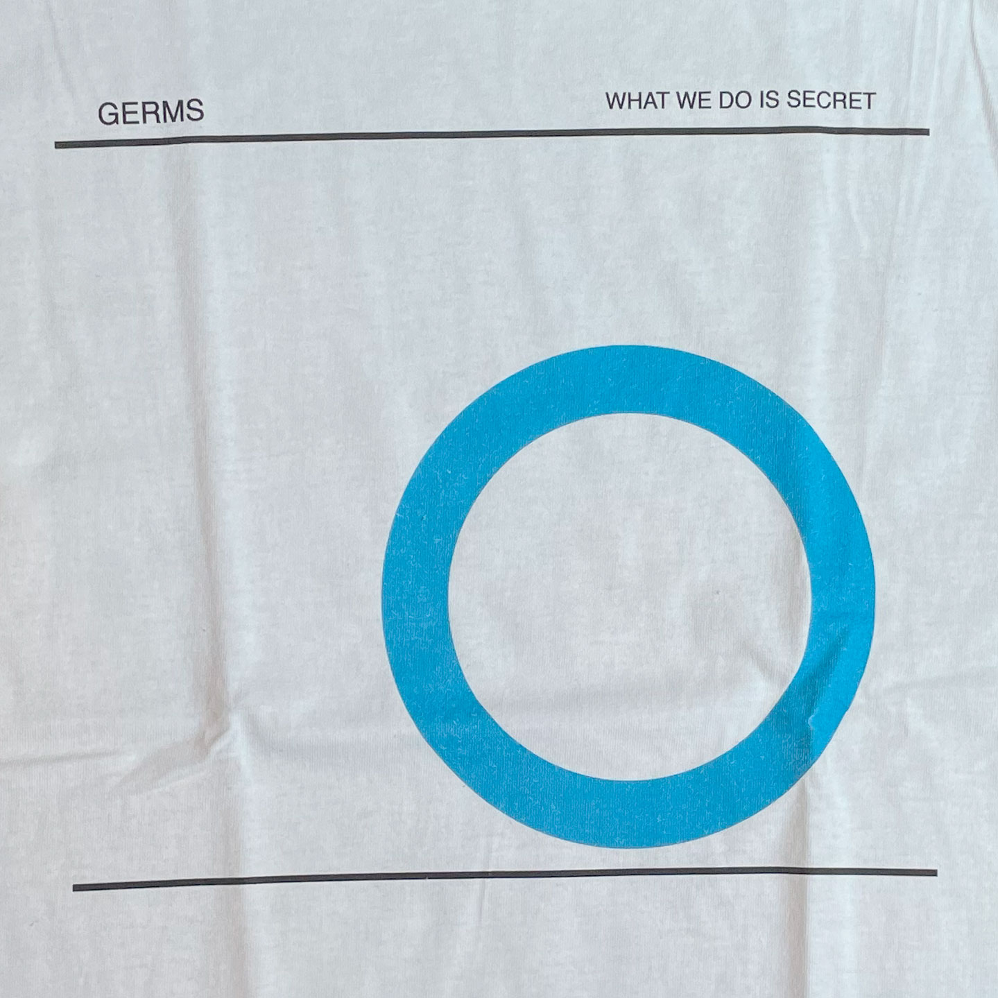 GERMS Tシャツ What We Do Is Secret オフィシャル