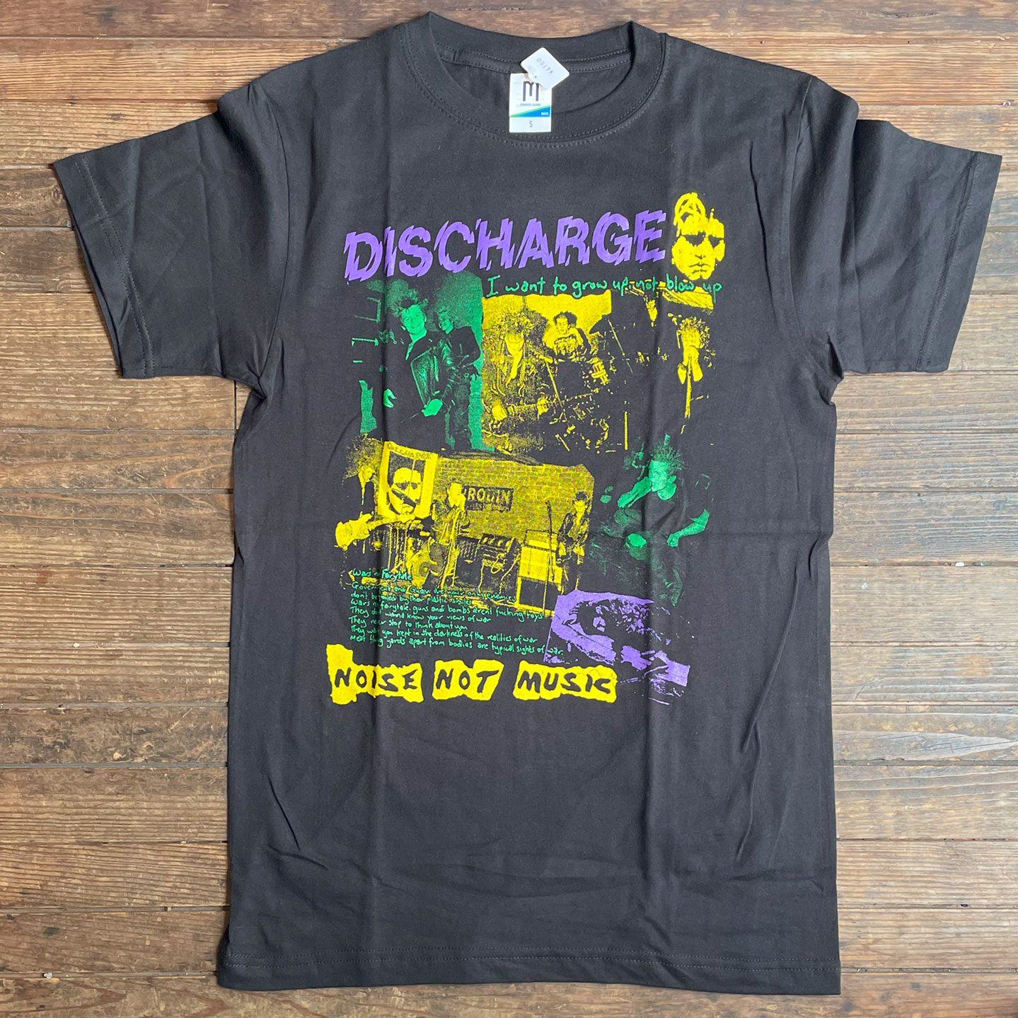 DISCHARGE Tシャツ NOISE NOT MUSIC