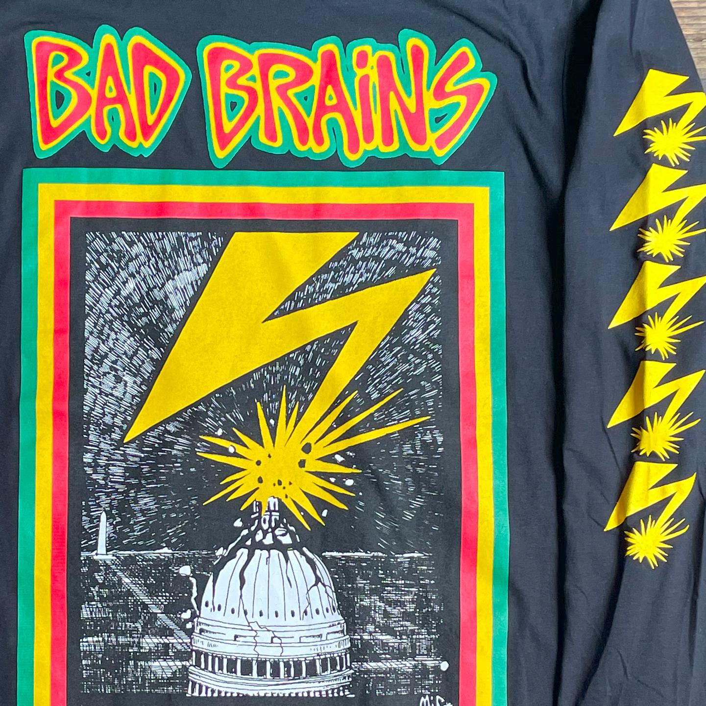 BAD BRAINS ロングスリーブTシャツ Capital ＆THUNDER オフィシャル！