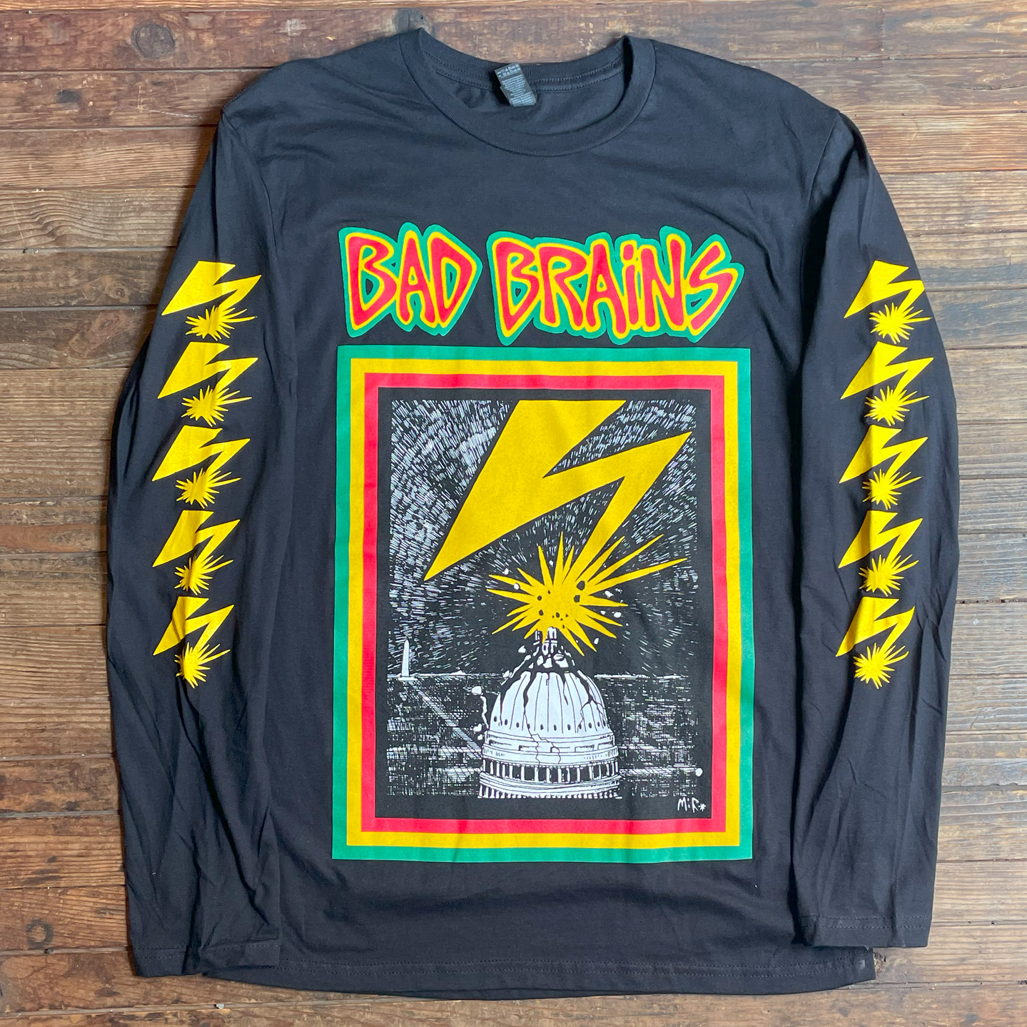 BAD BRAINS ロングスリーブTシャツ Capital ＆THUNDER オフィシャル！