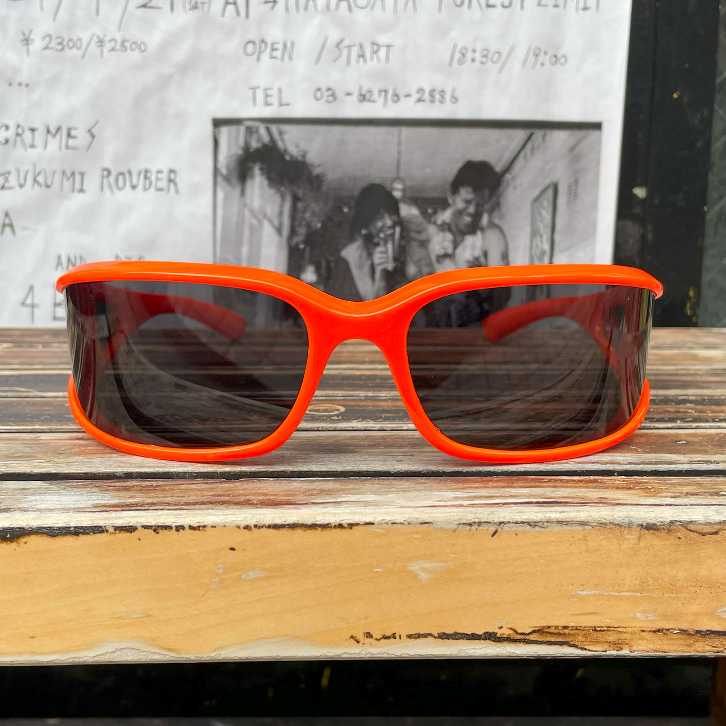 PUNK SUNGLASS CATS EYE ORANGE