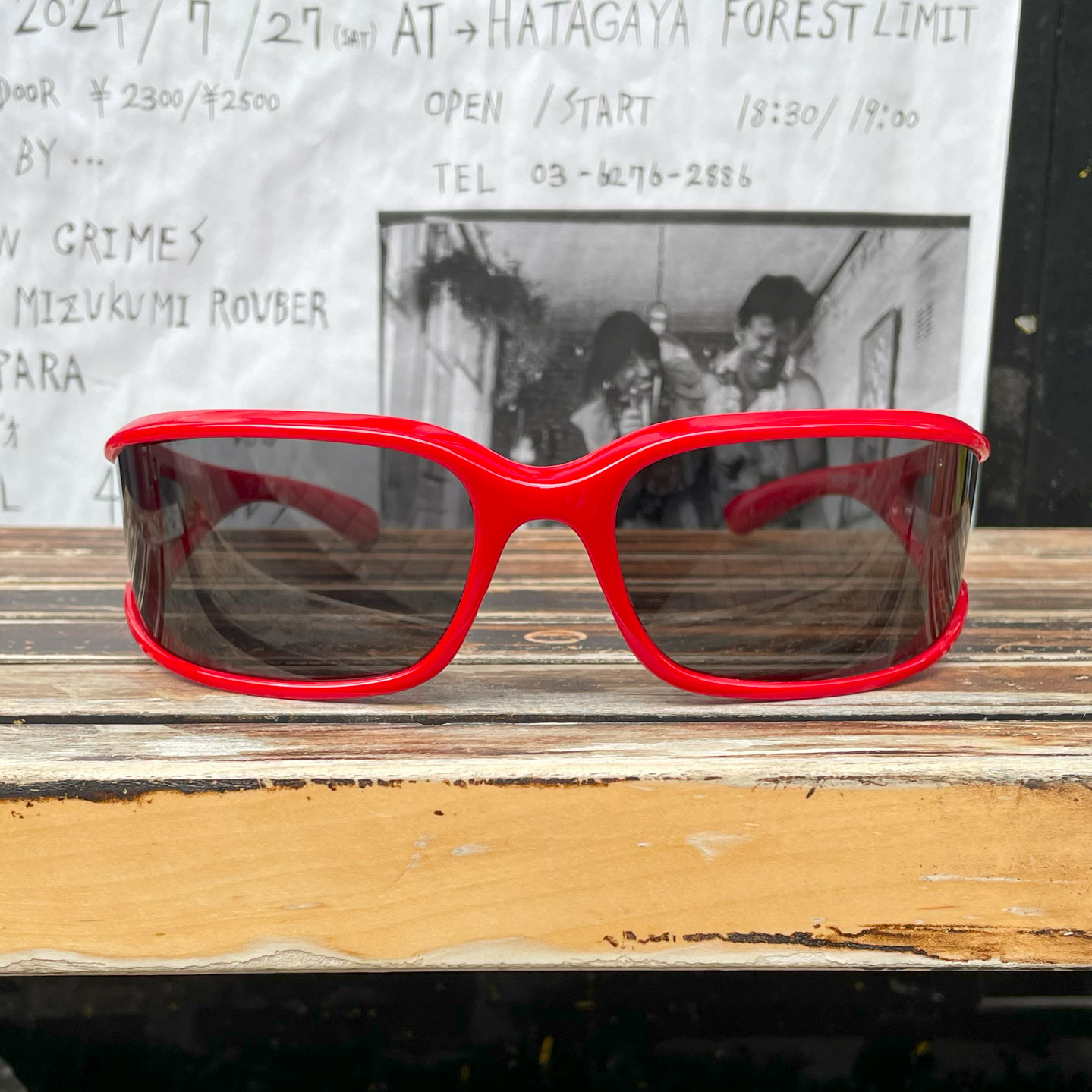 PUNK SUNGLASS CATS EYE RED