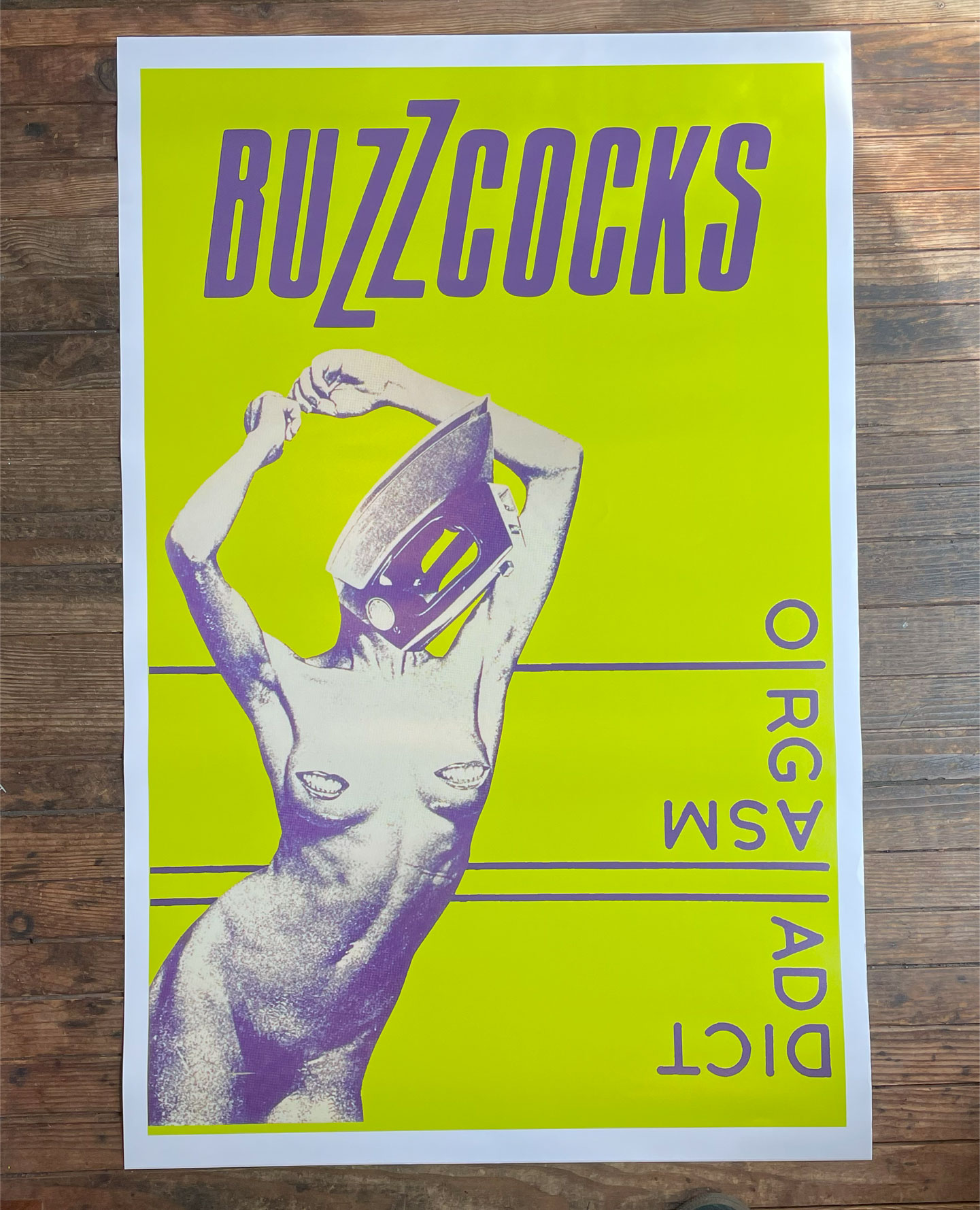 BUZZCOCKS ポスター ORGASM ADDICT