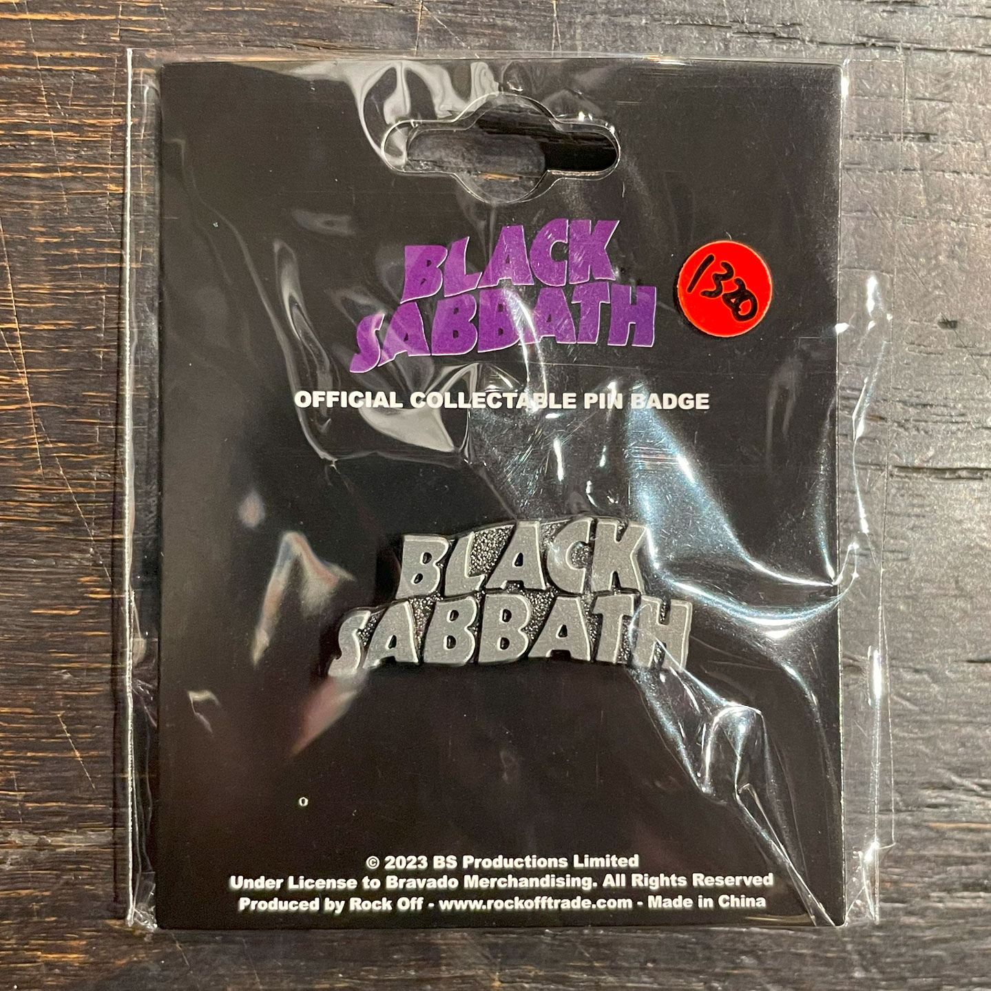 BLACK SABBATH ピンバッジ LOGO