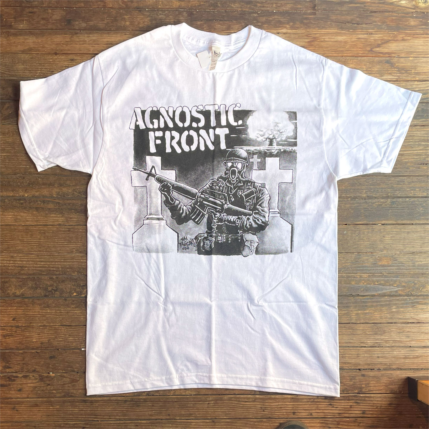 AGNOSTIC FRONT Tシャツ soldier White オフィシャル！