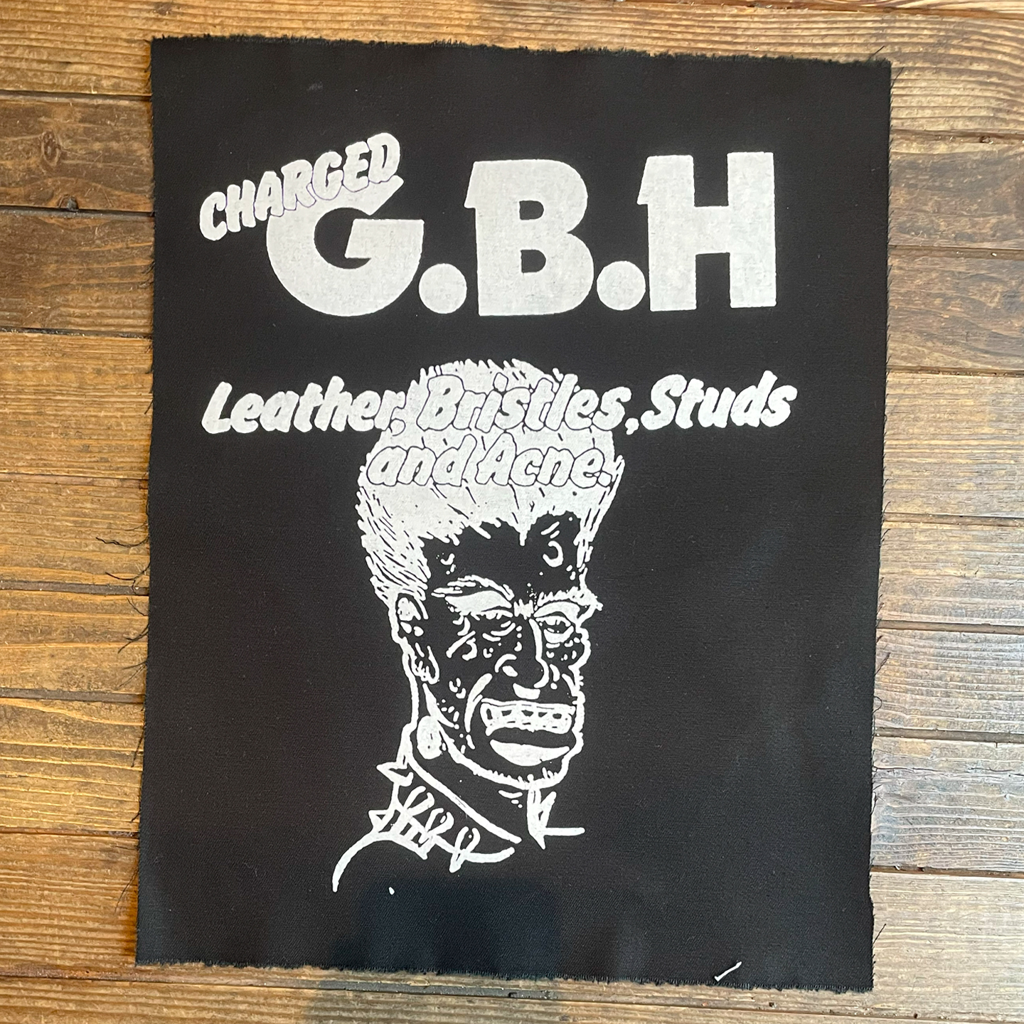 G.B.H BACKPATCH Leather, Bristles, Studs And Acne