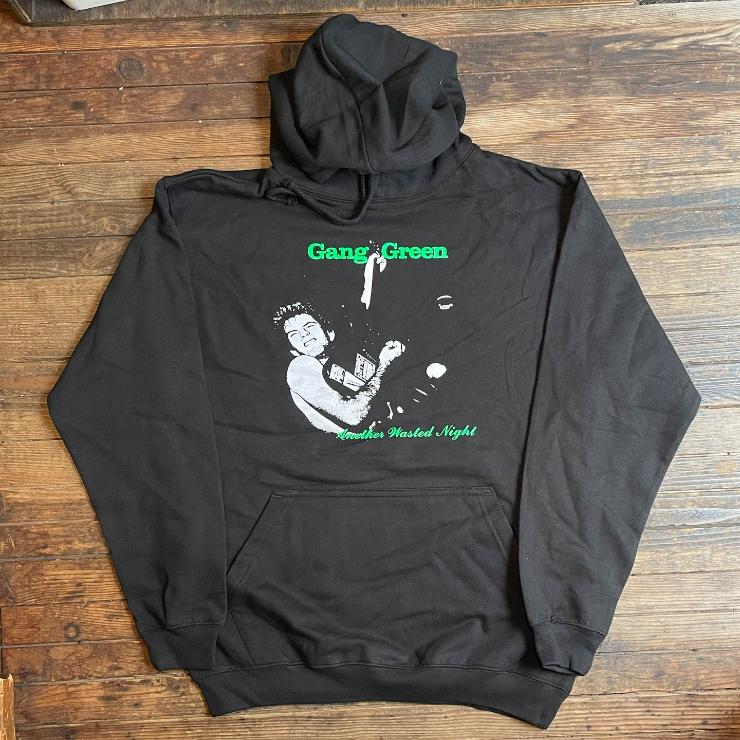 GANG GREEN パーカー ANOTHER WASTED NIGHT